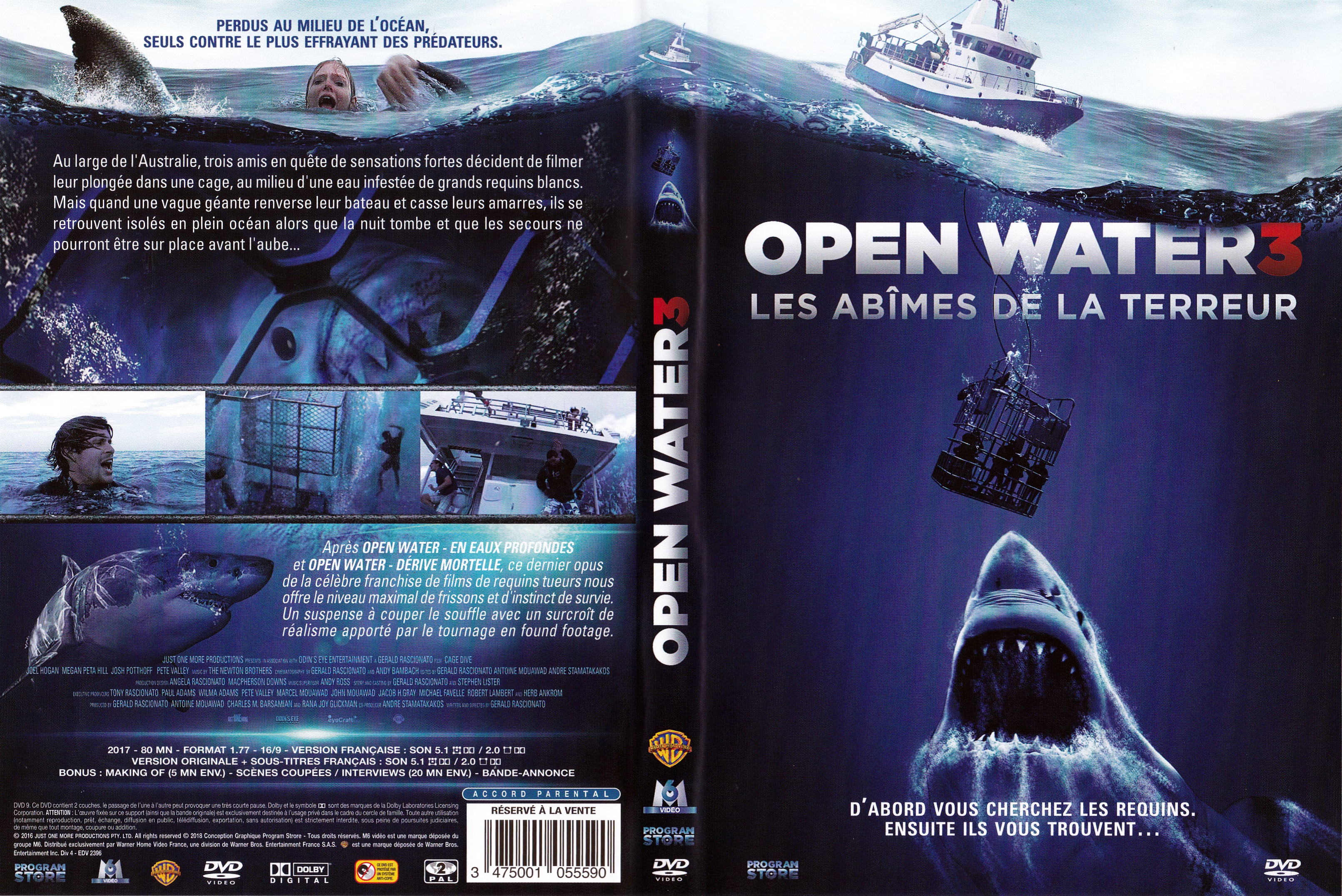 Jaquette DVD Open water 3 - Les abimes de la terreur