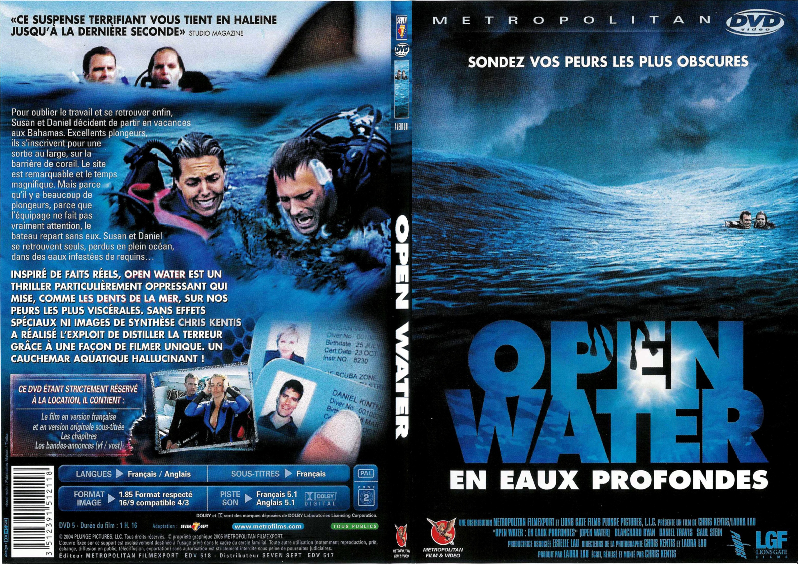Jaquette DVD Open water - SLIM v2