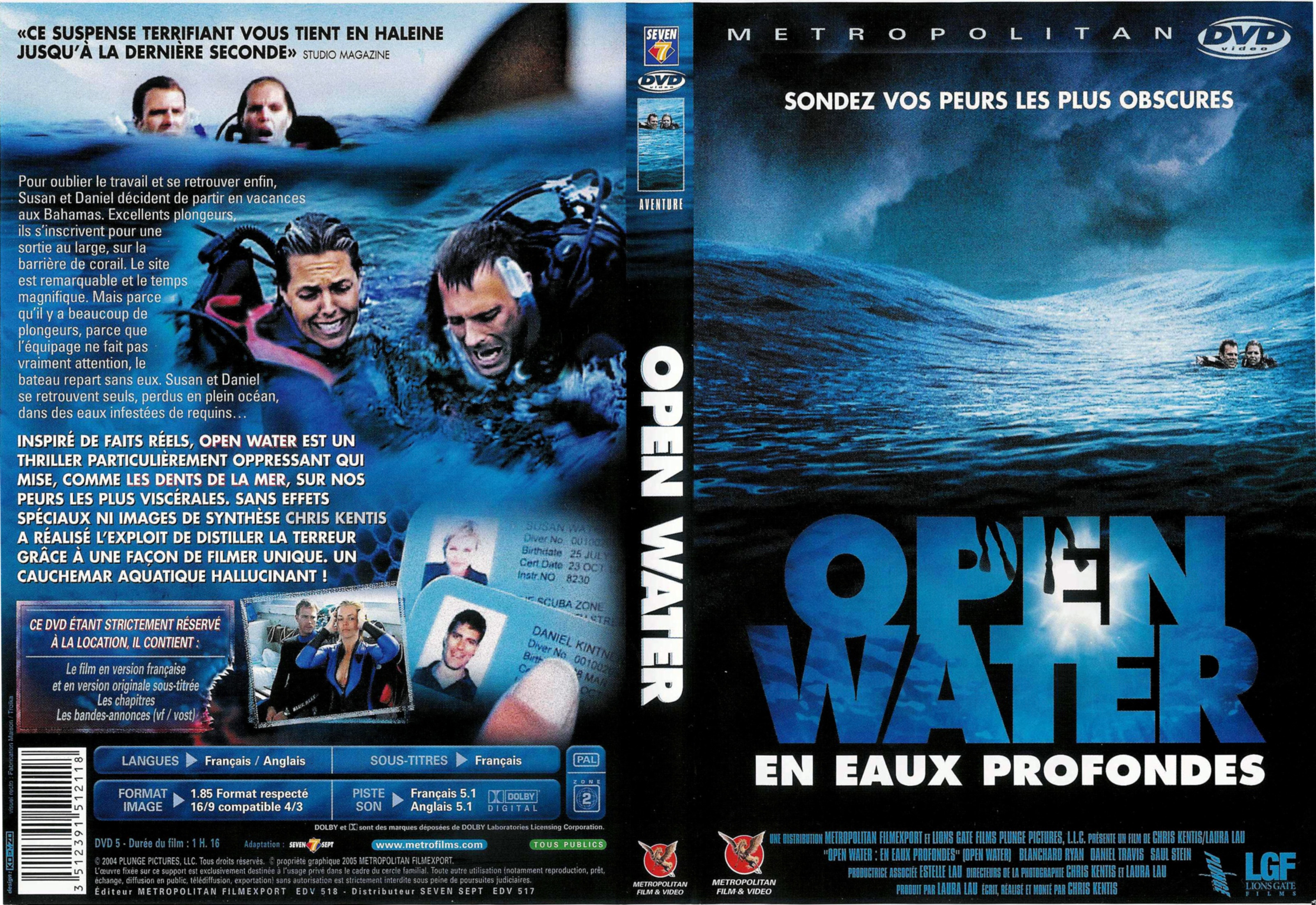Jaquette DVD Open water v2