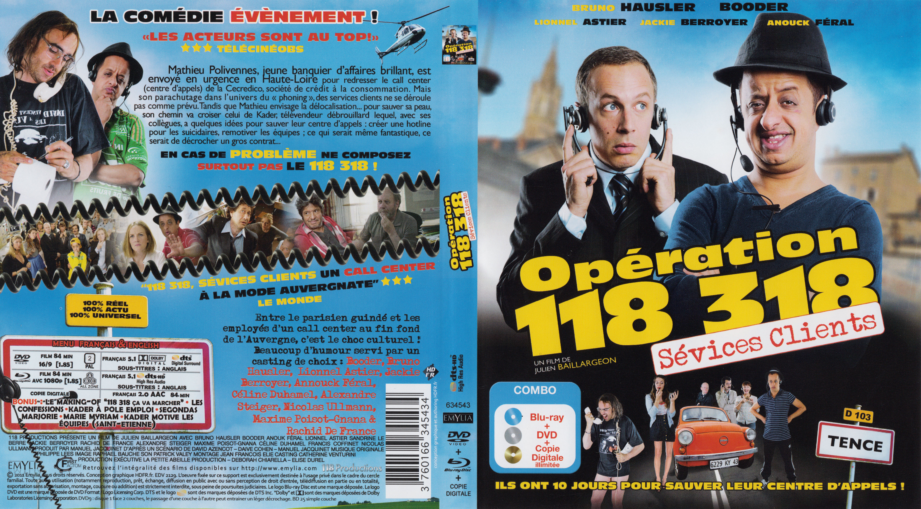 Jaquette DVD Operation 118 318 (BLU-RAY)