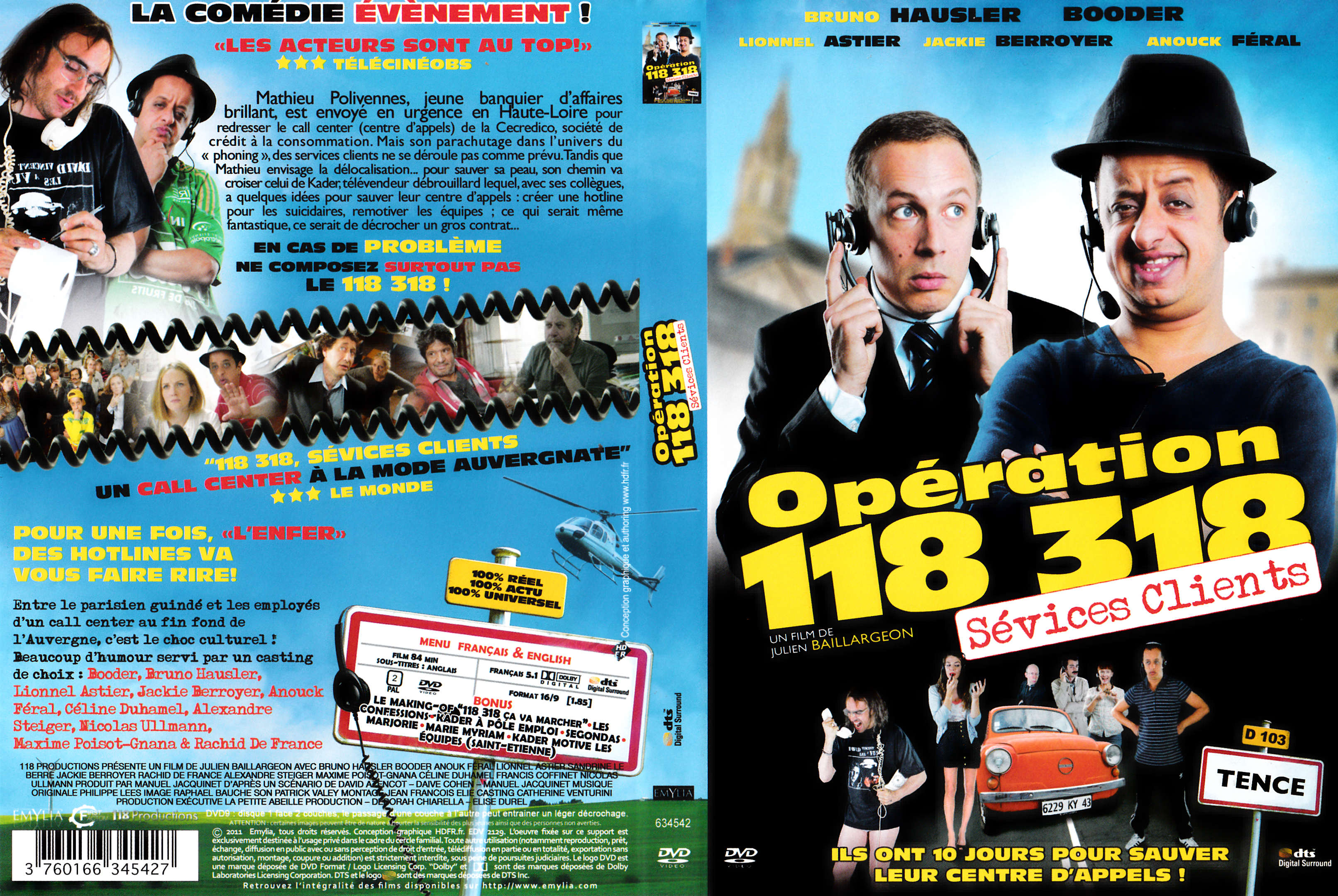 Jaquette DVD Opration 118 318 svices clients
