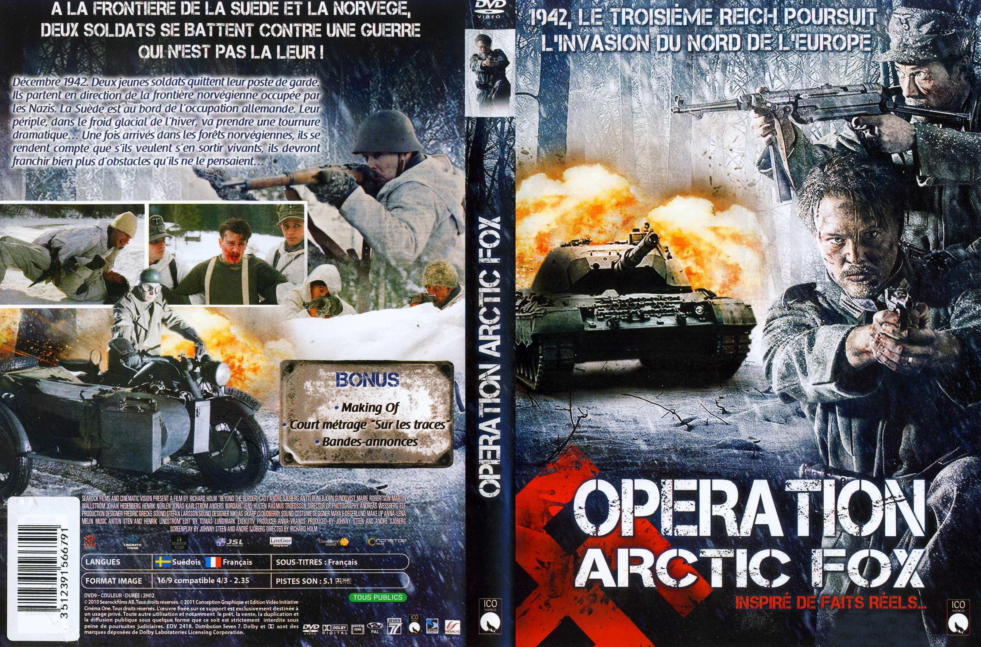 Jaquette DVD Opration Arctic Fox