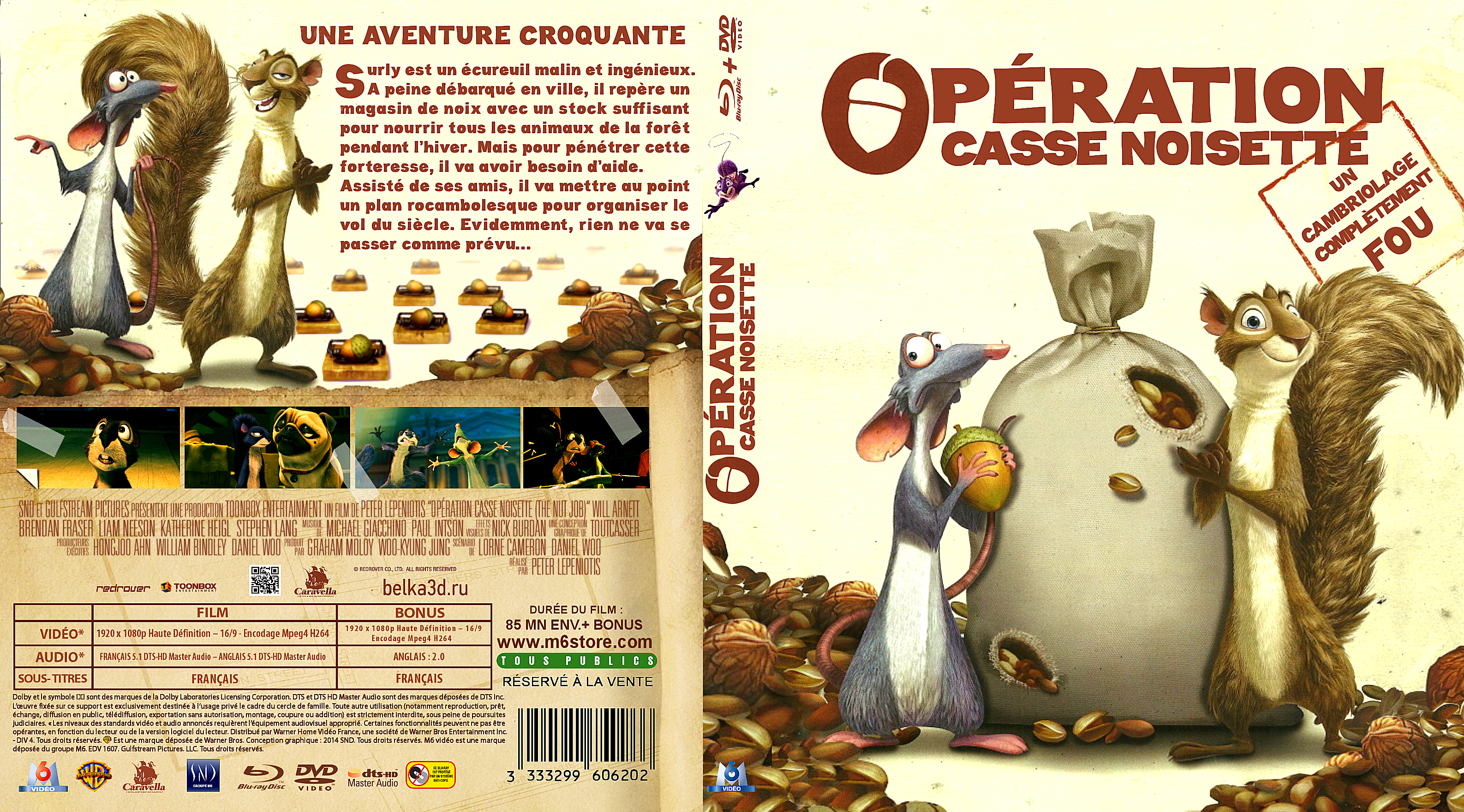 Jaquette DVD Opration Casse-noisette custom (BLU-RAY)