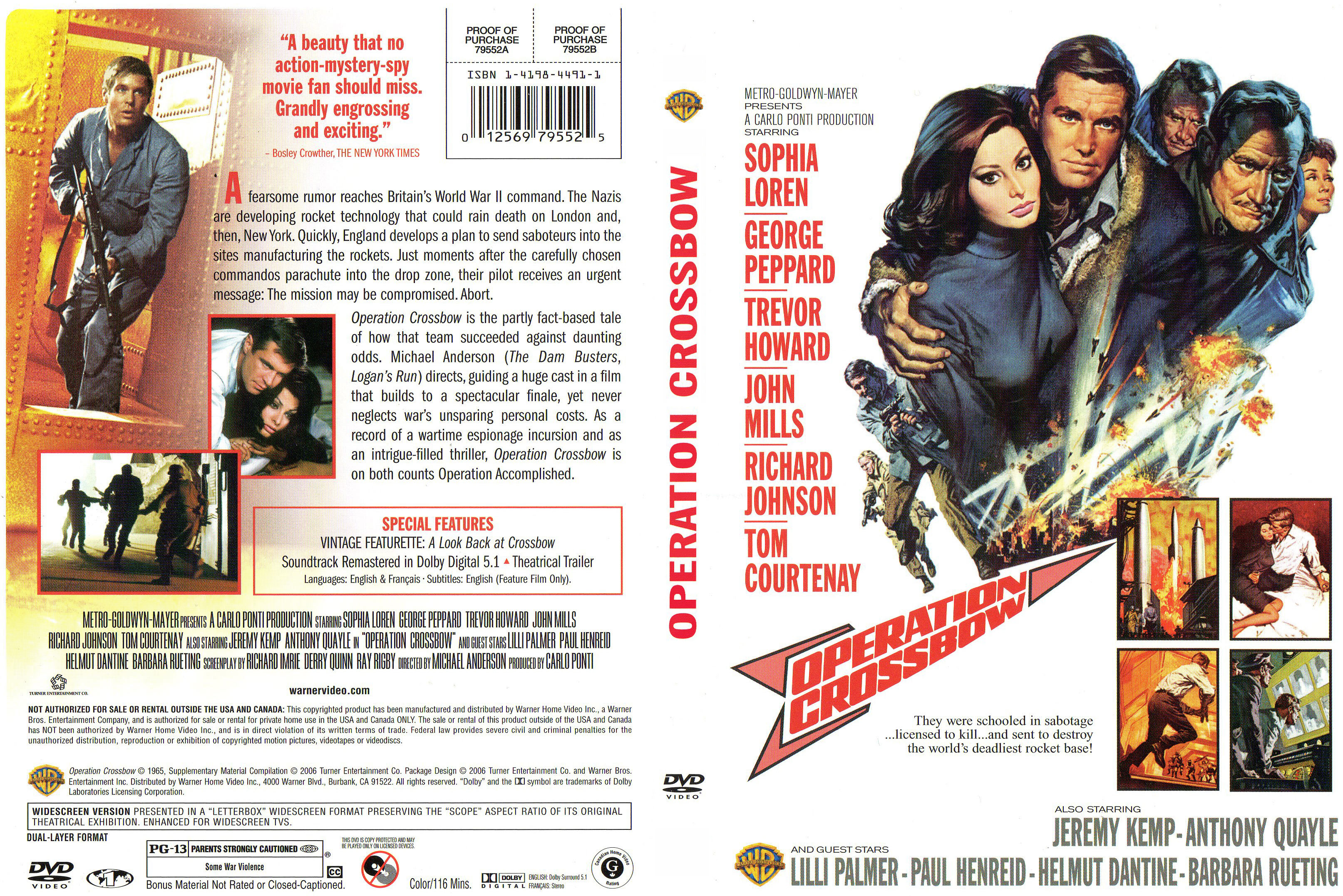 Jaquette DVD Operation Crossbow Zone 1