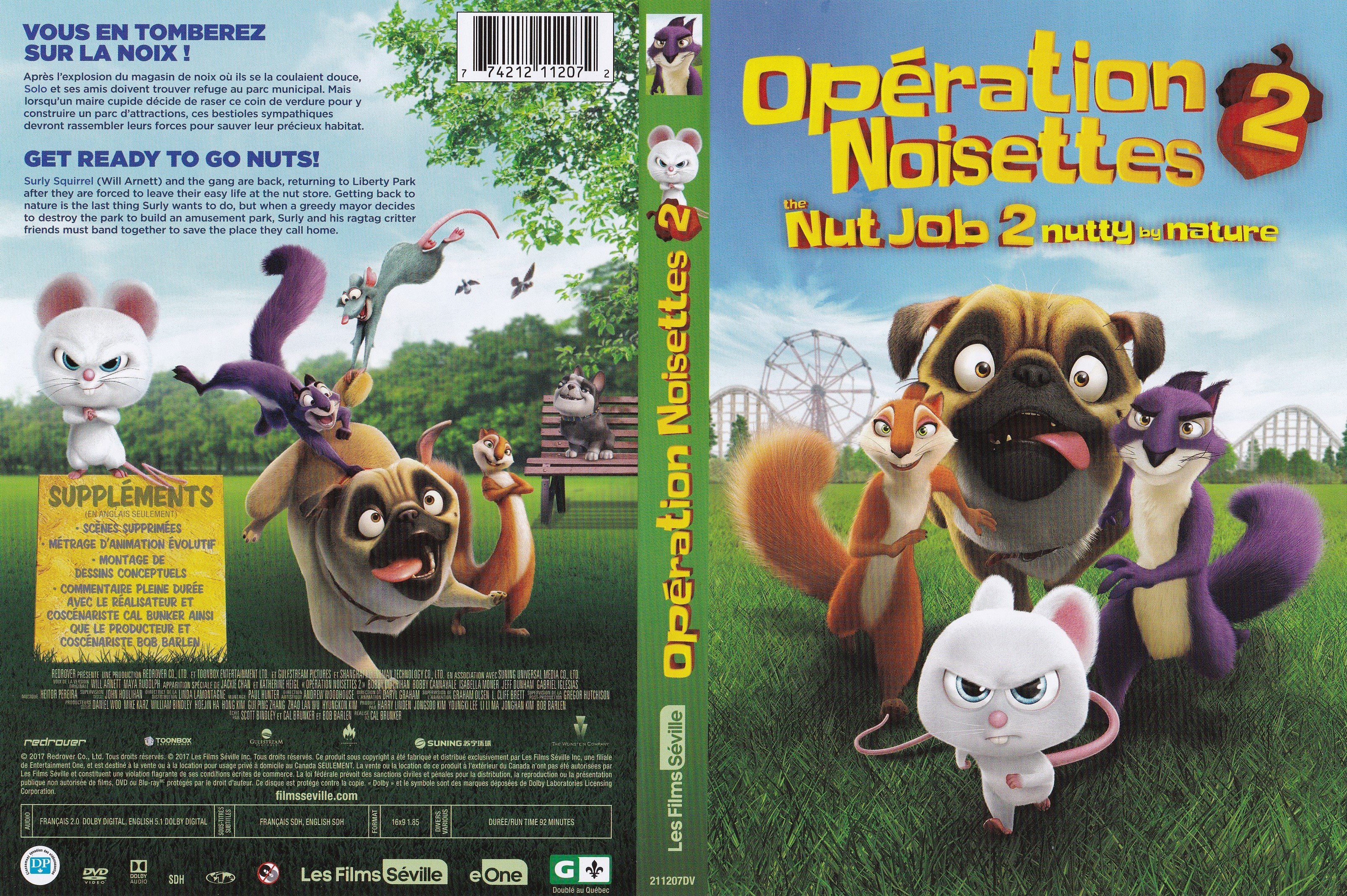 Jaquette DVD Operation Noisette 2 - The nuts job 2 (Canadienne)