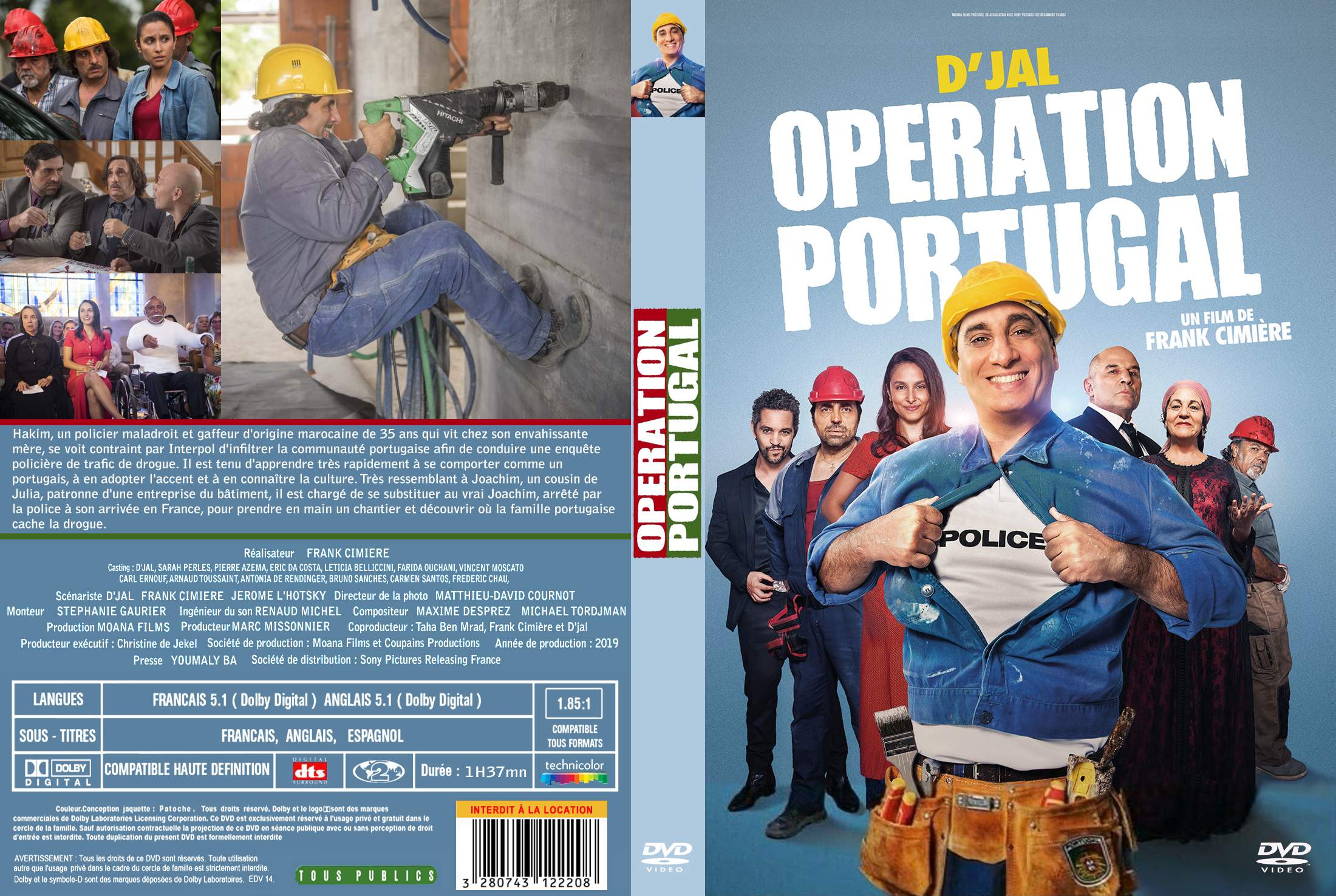 Jaquette DVD de Opération Portugal custom - Cinéma Passion
