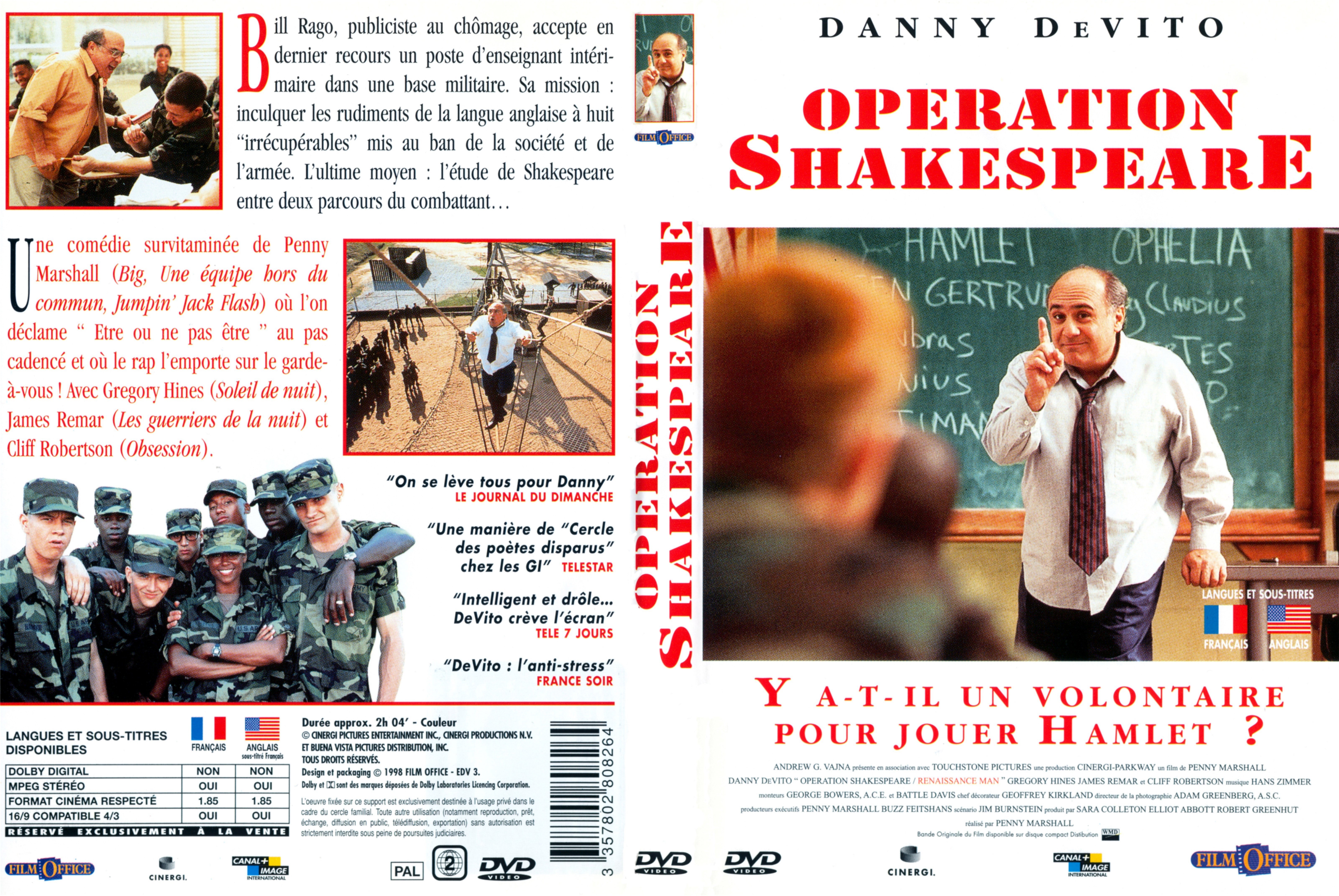 Jaquette DVD Operation Shakespeare