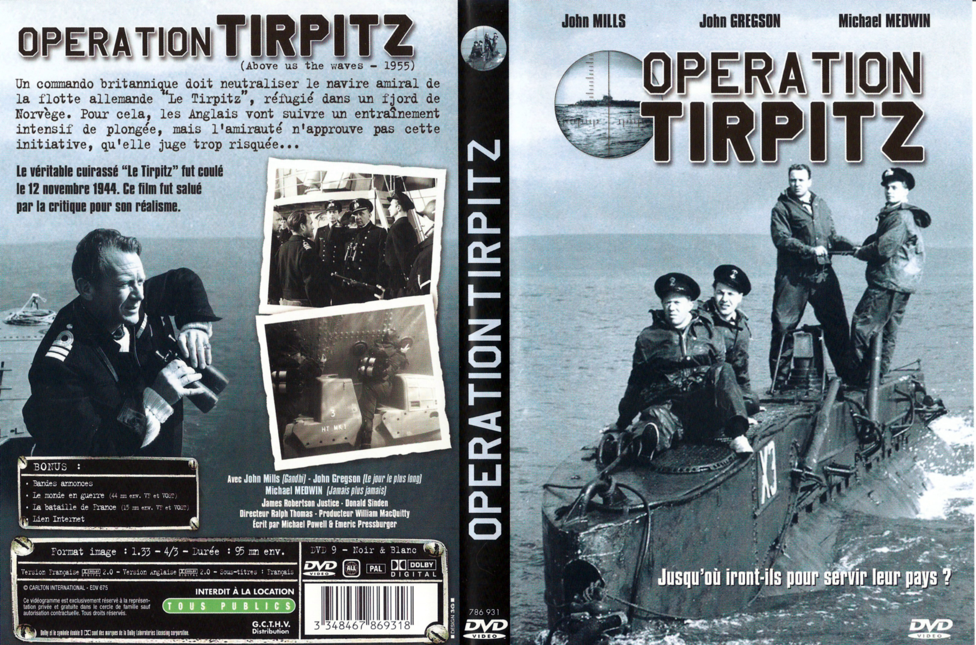 Jaquette DVD Opration Tirpitz