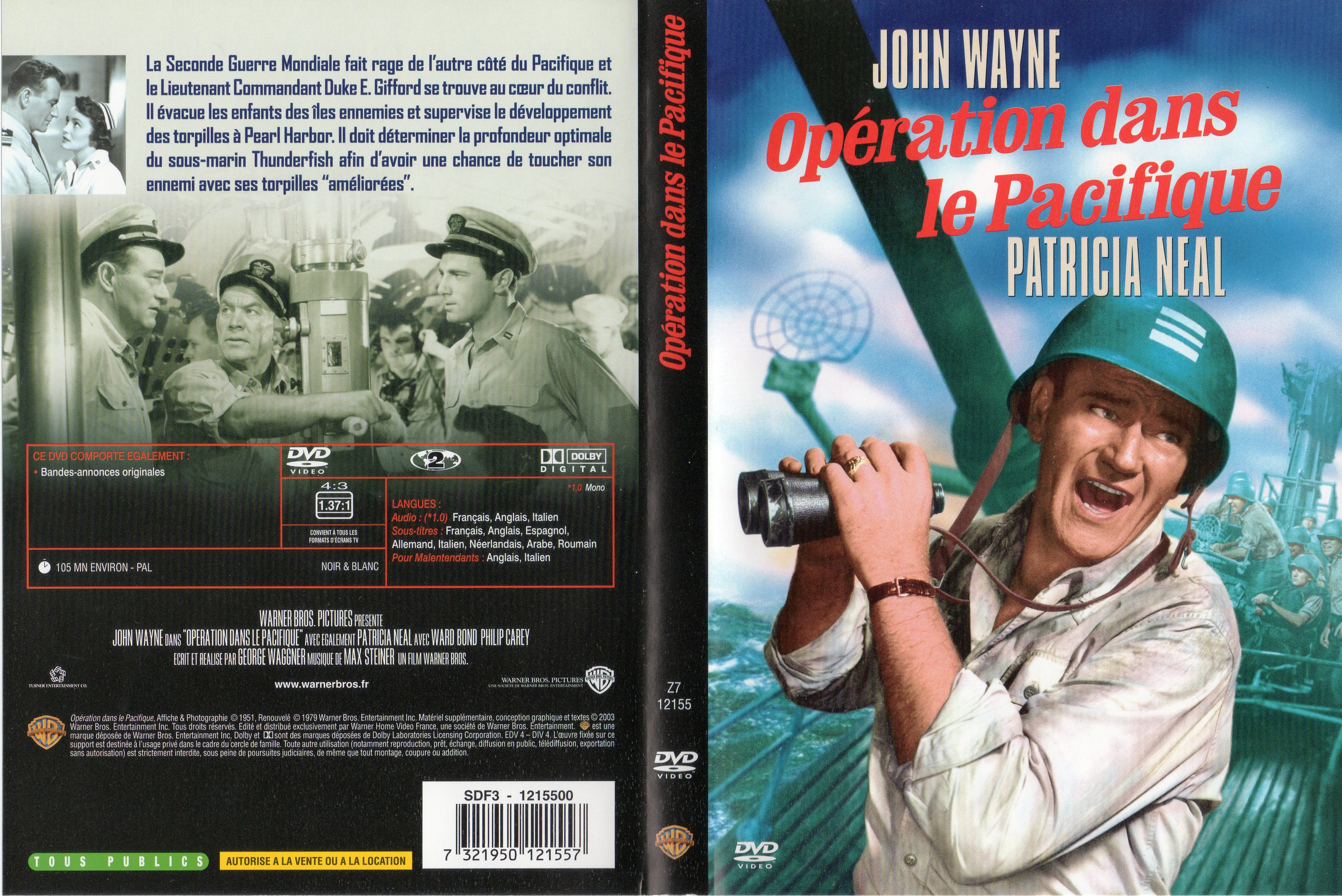 Jaquette DVD Operation dans le Pacifique v2