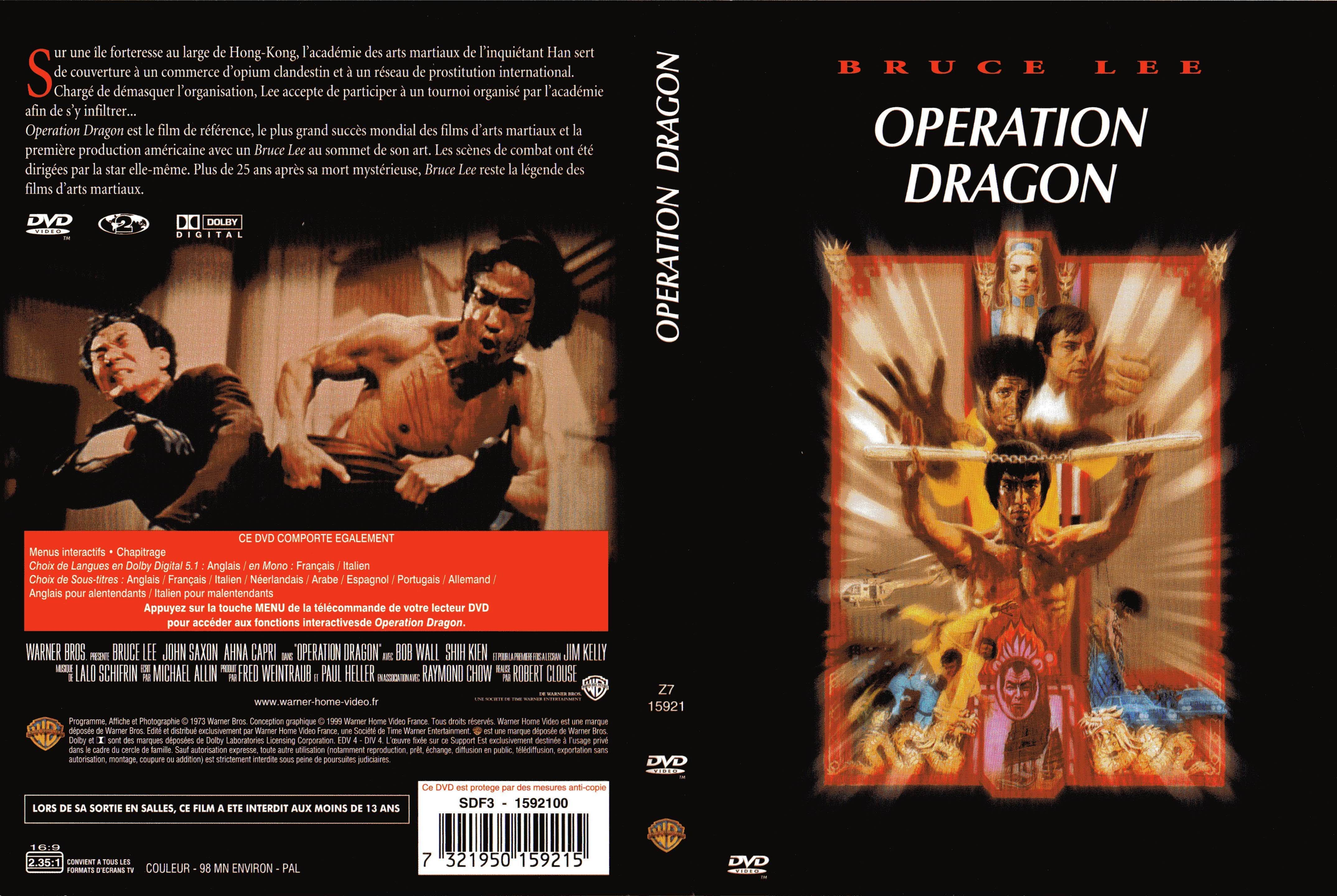 Jaquette DVD Opration dragon
