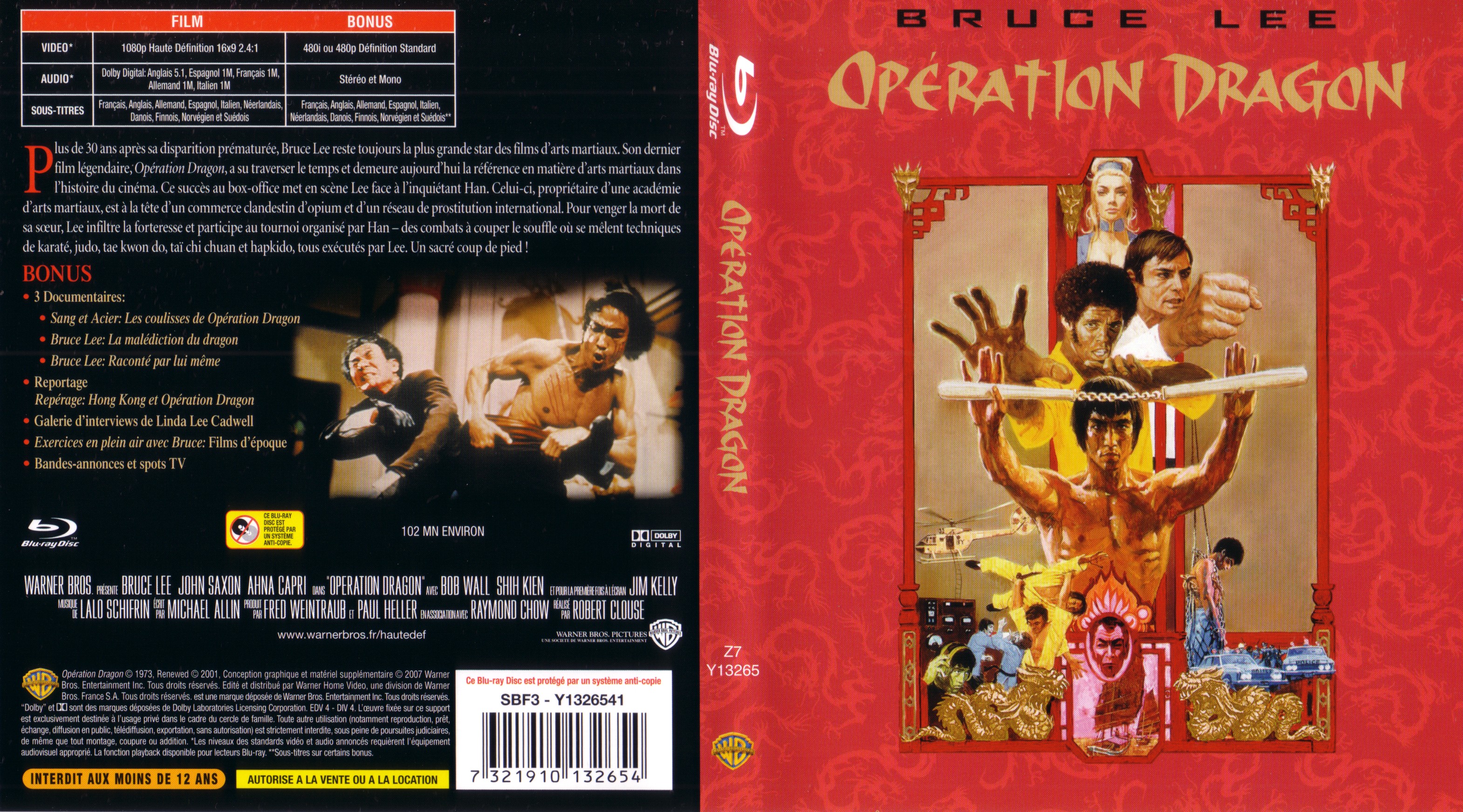 Jaquette DVD Opration dragon (BLU-RAY)