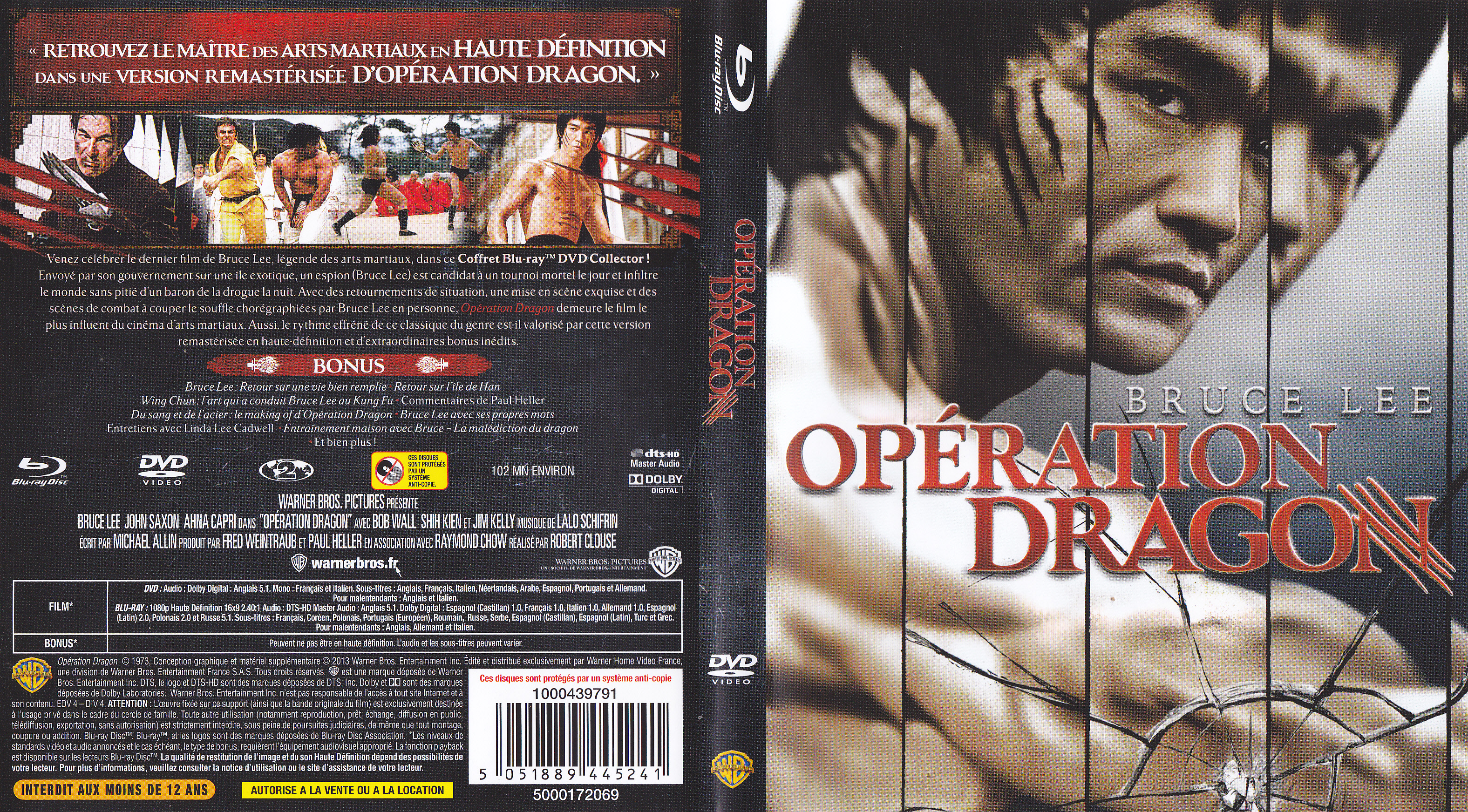Jaquette DVD Opration dragon (BLU-RAY) v2