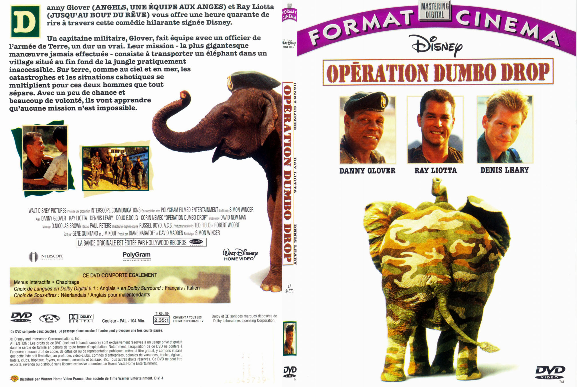 Jaquette DVD Operation dumbo drop - SLIM