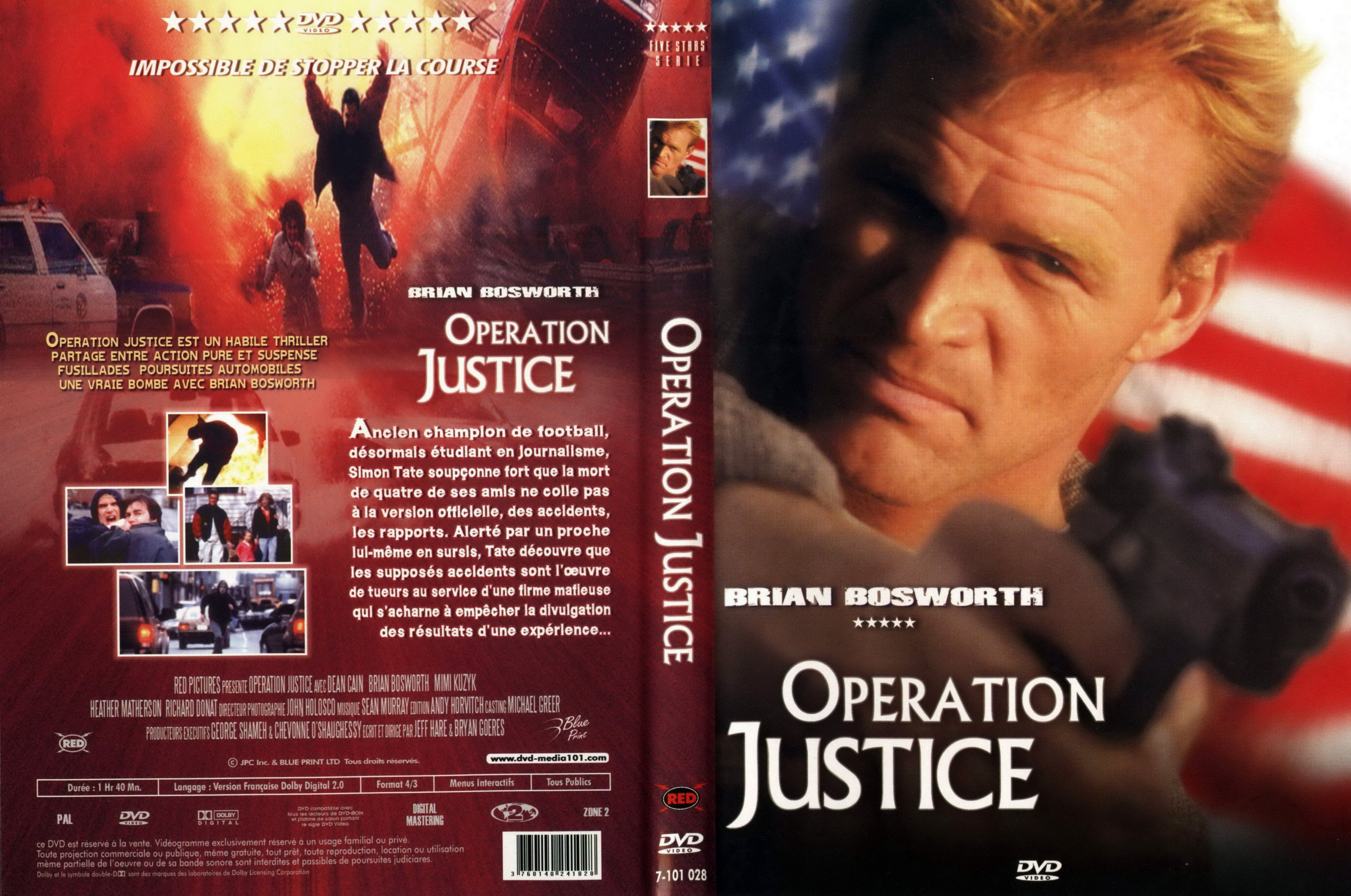 Jaquette DVD Opration justice