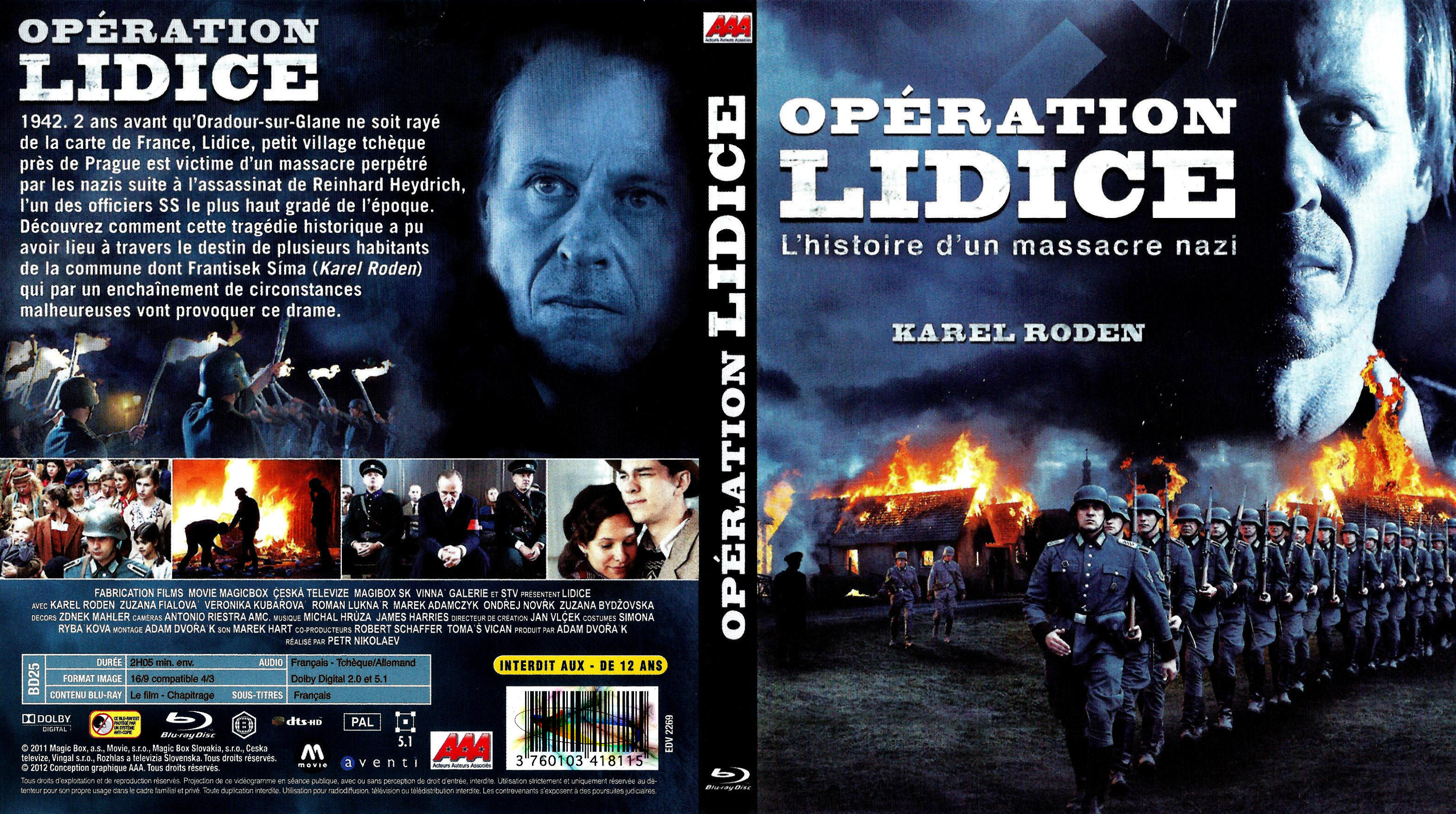 Jaquette DVD Operation lidice (BLU-RAY)