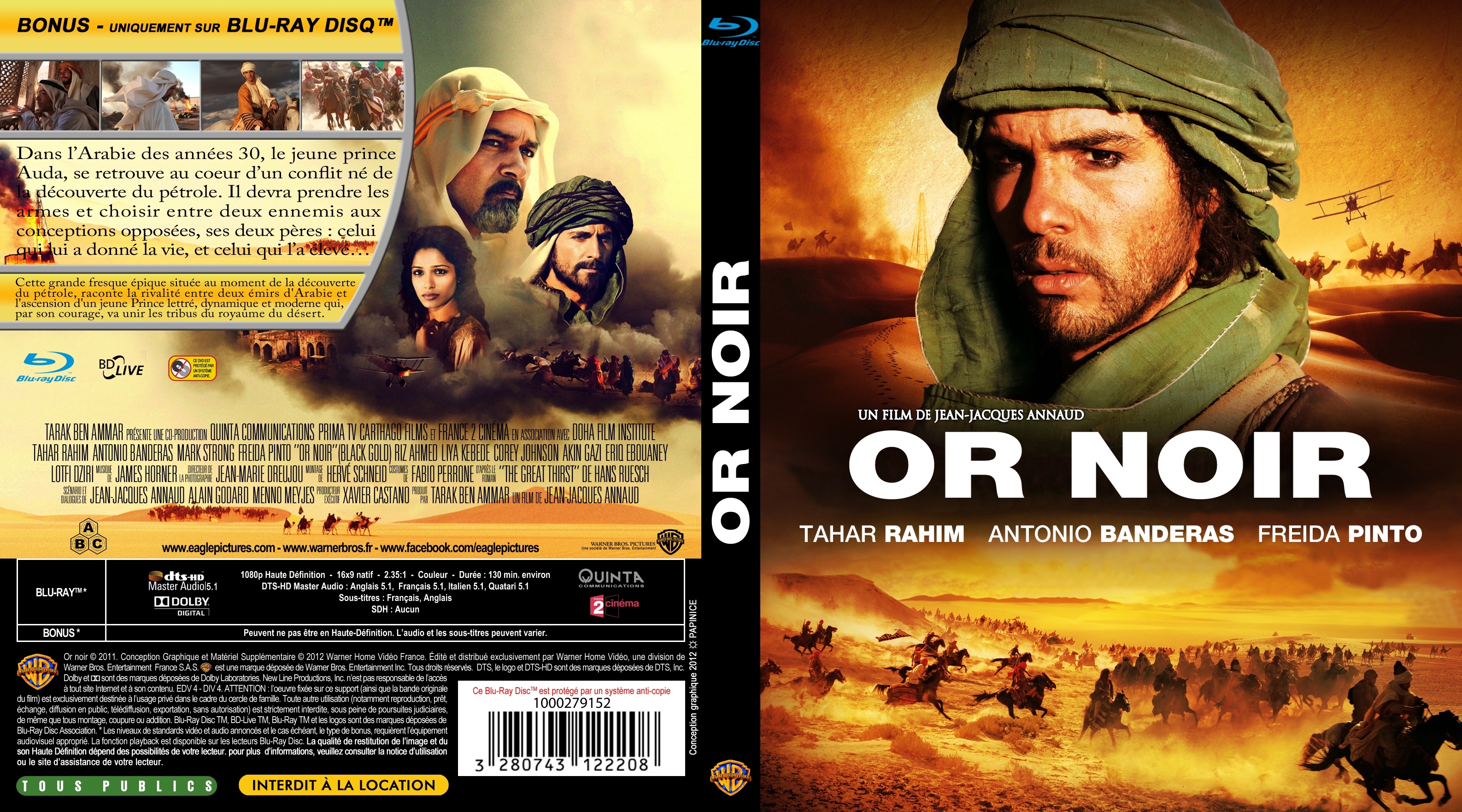 Jaquette DVD Or noir custom (BLU-RAY)