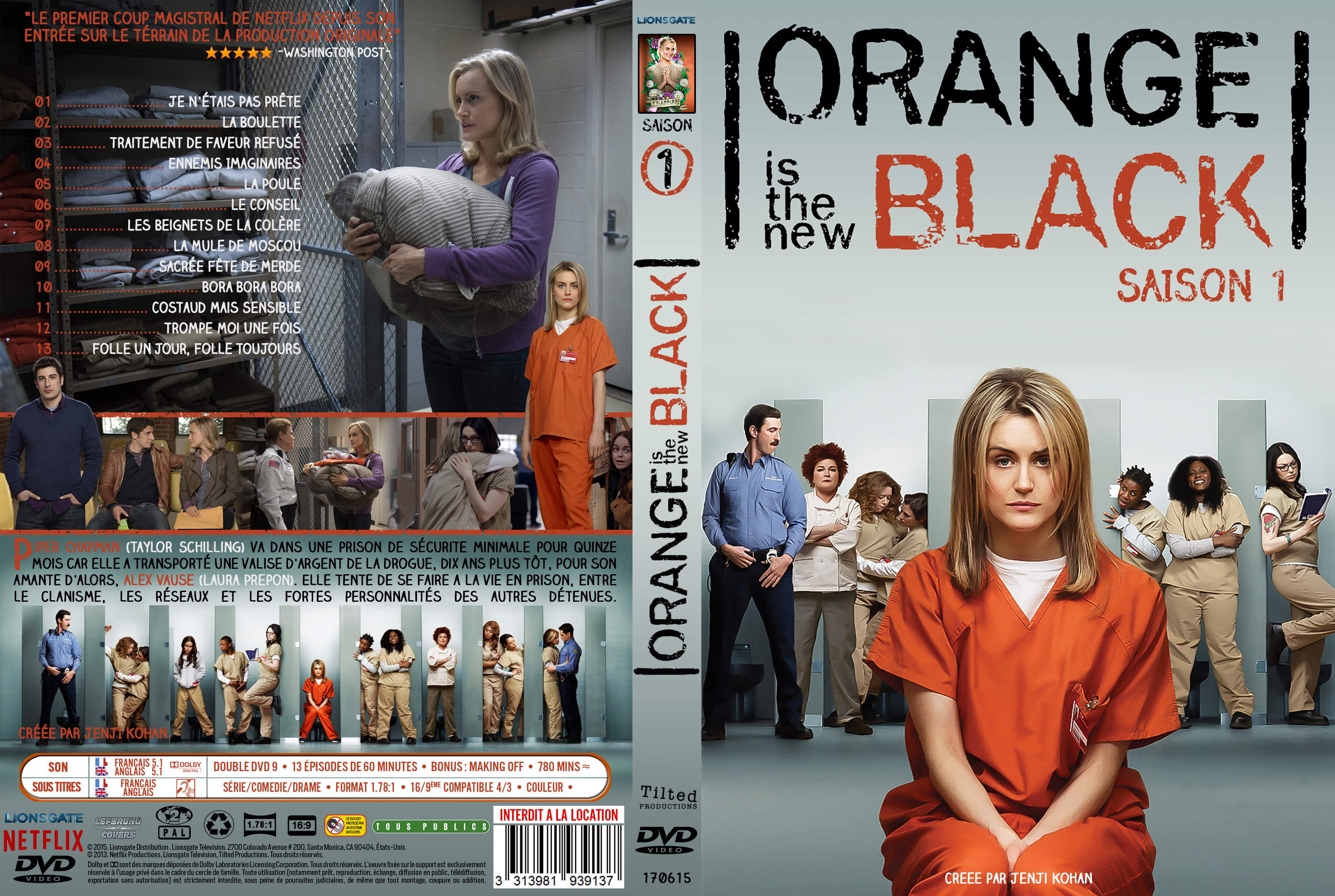 Jaquette DVD Orange Is The New Black Saison 1 custom