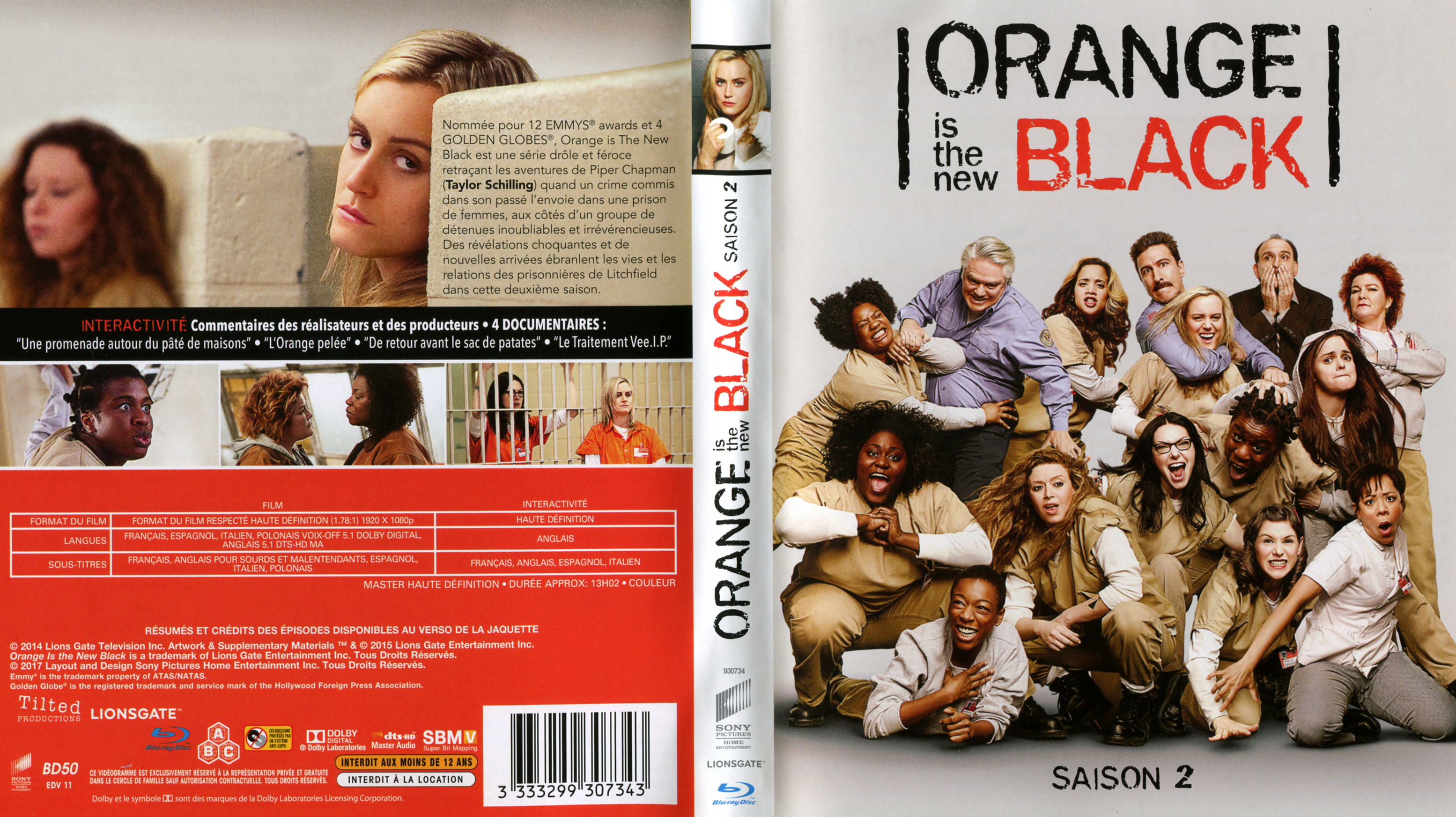 Jaquette DVD Orange Is The New Black Saison 2 (BLU-RAY)