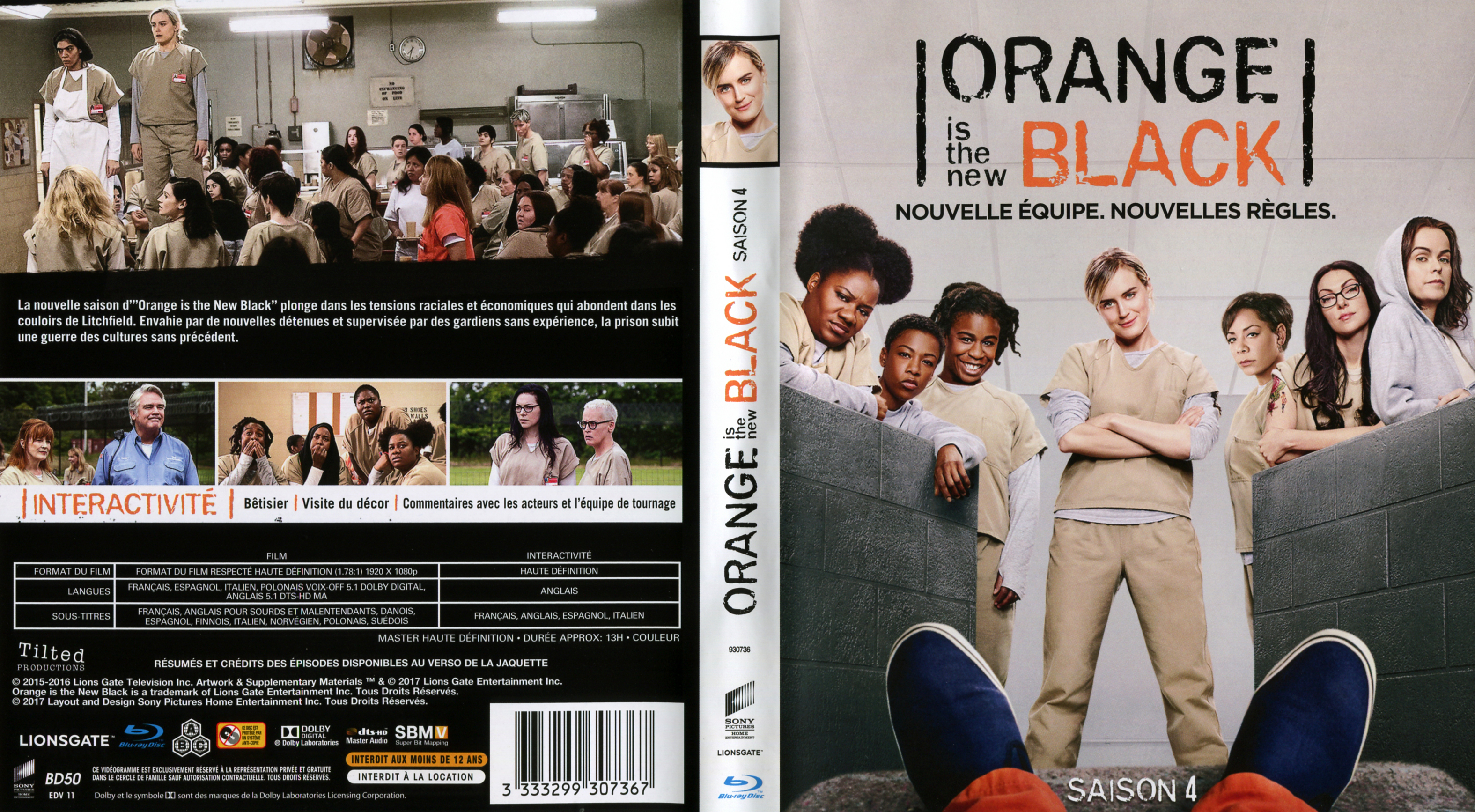 Jaquette DVD Orange Is The New Black Saison 4 (BLU-RAY)