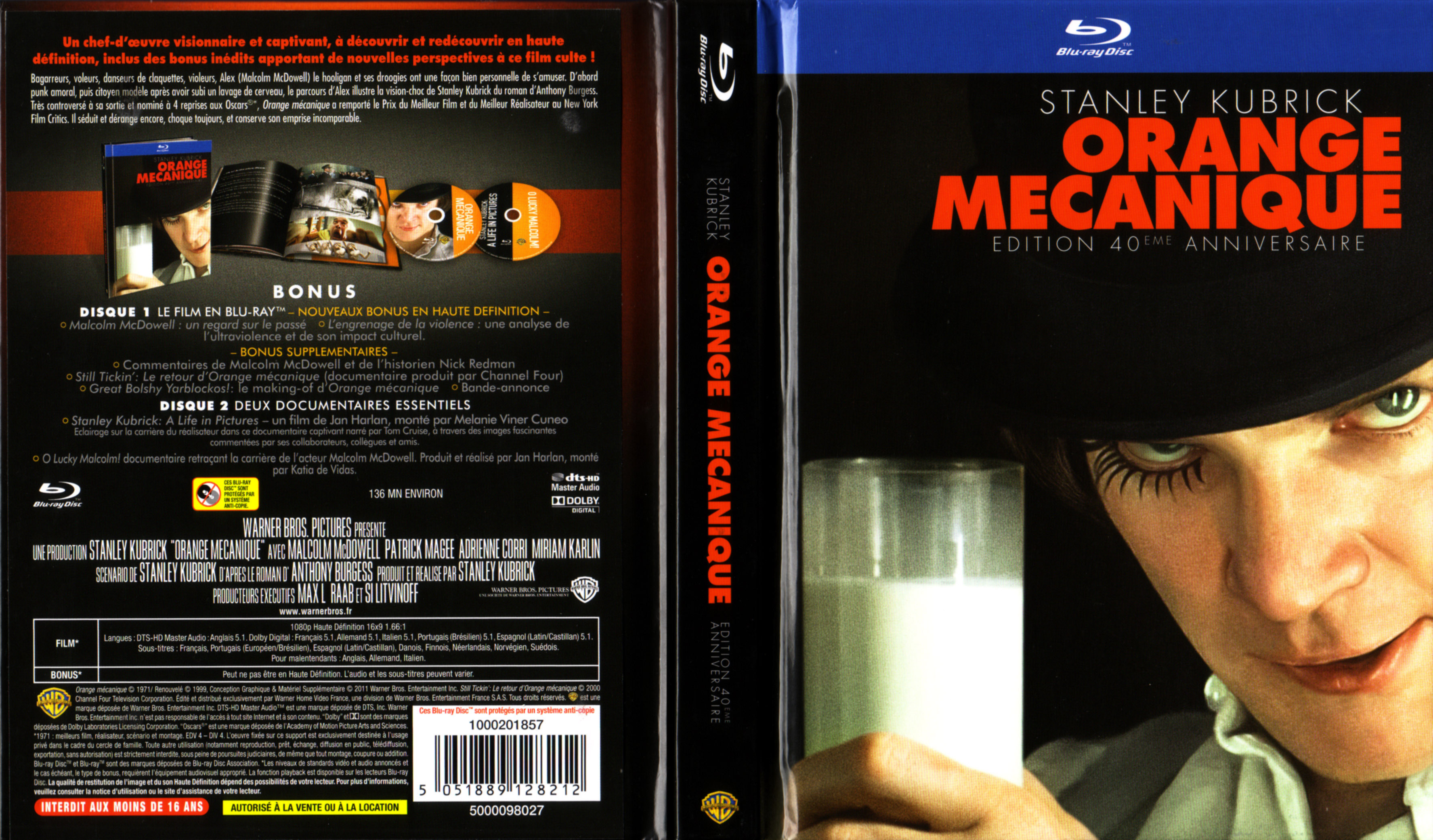 Jaquette DVD Orange mecanique (BLU-RAY)