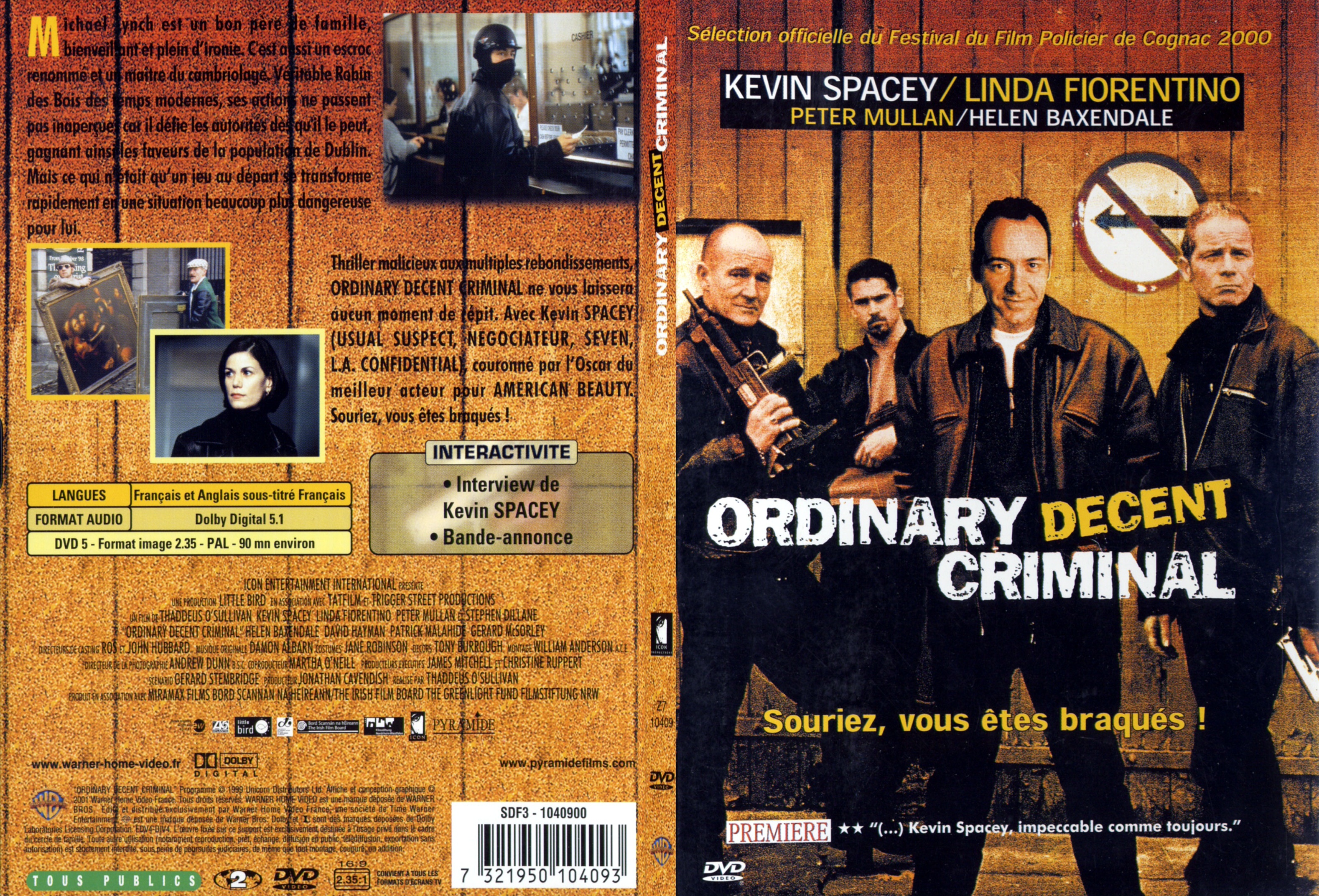 Jaquette DVD Ordinary decent criminal - SLIM