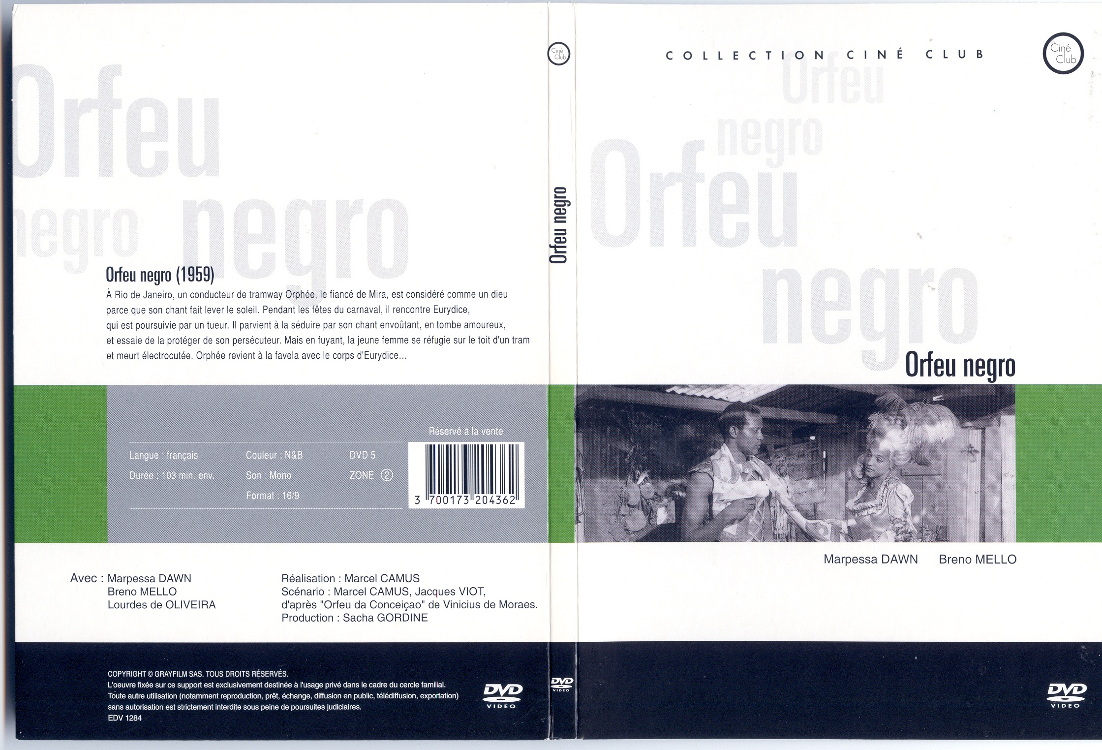Jaquette DVD Orfeu Negro