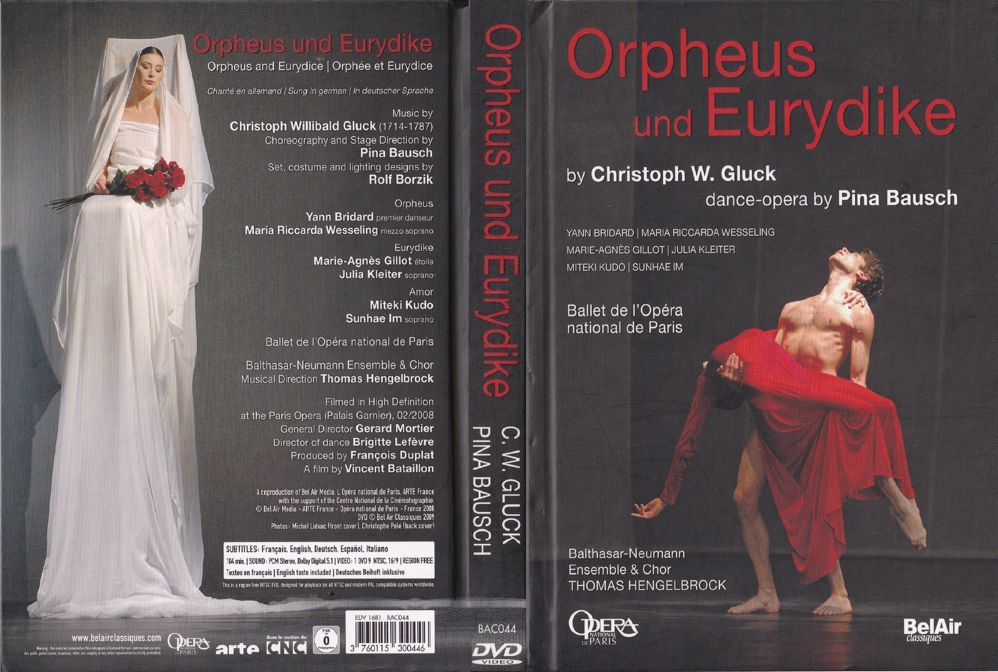 Jaquette DVD Orpheus und Eurydike