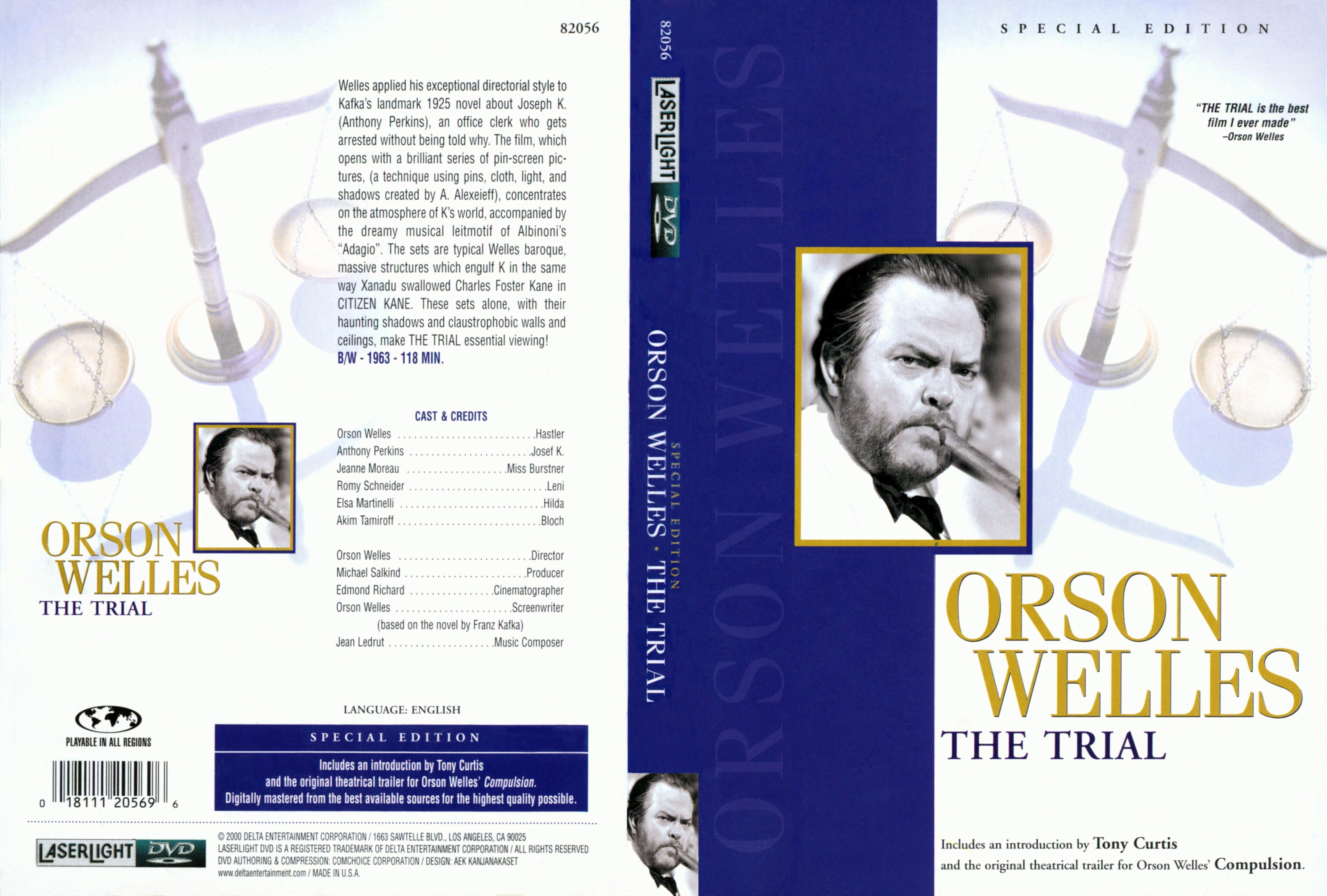 Jaquette DVD Orson Welles The trial