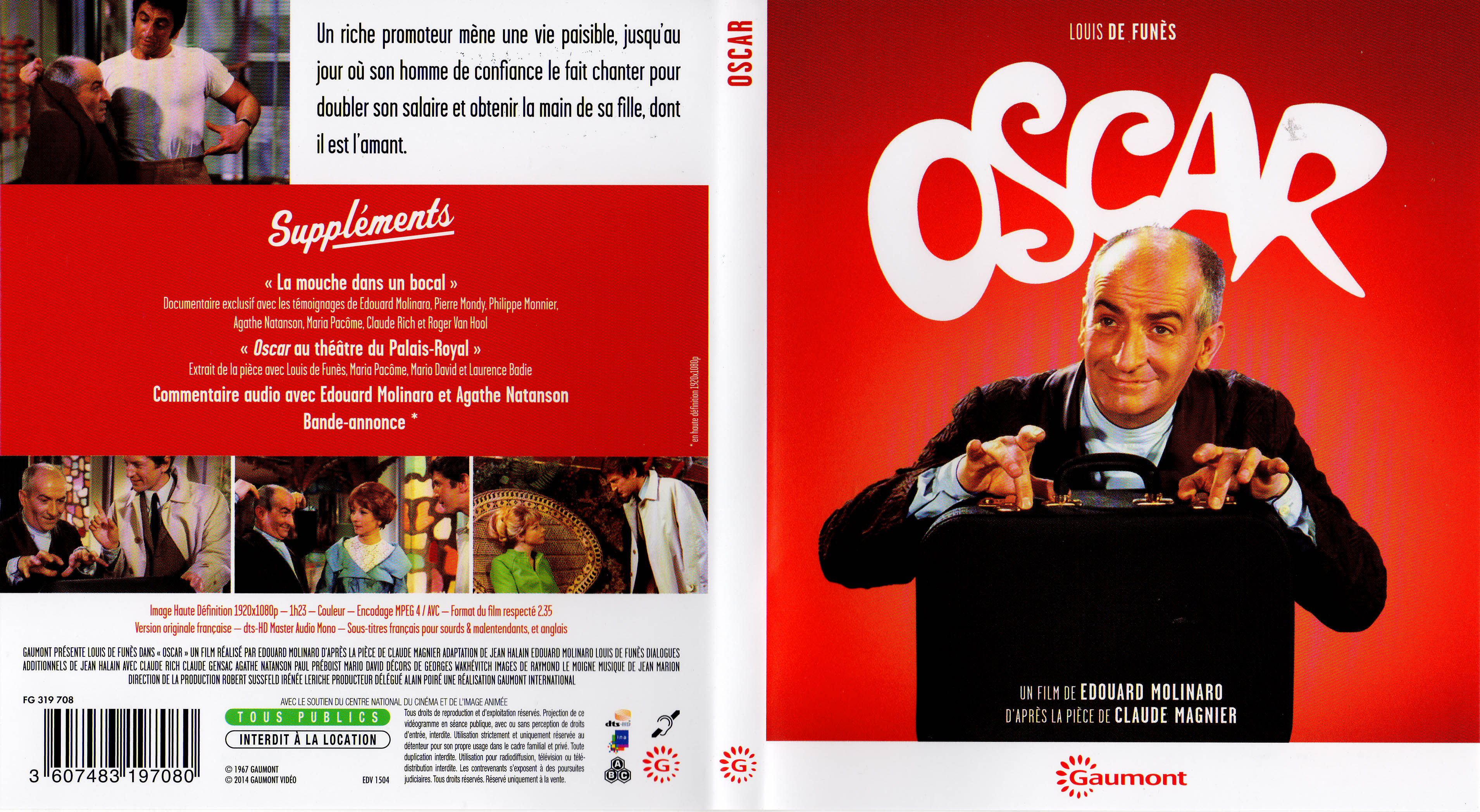 Jaquette DVD Oscar (BLU-RAY)