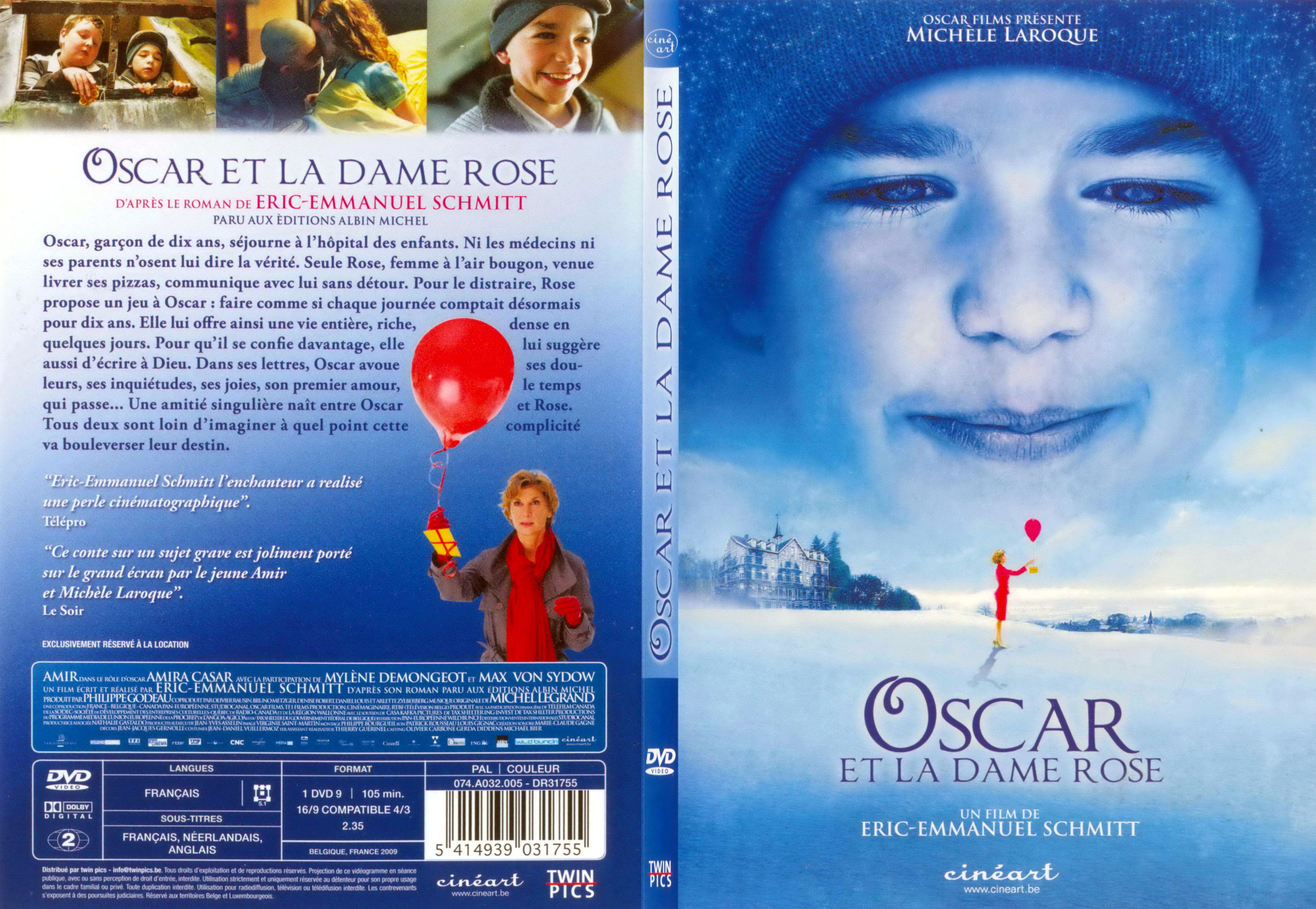 Jaquette DVD Oscar et la dame rose - SLIM