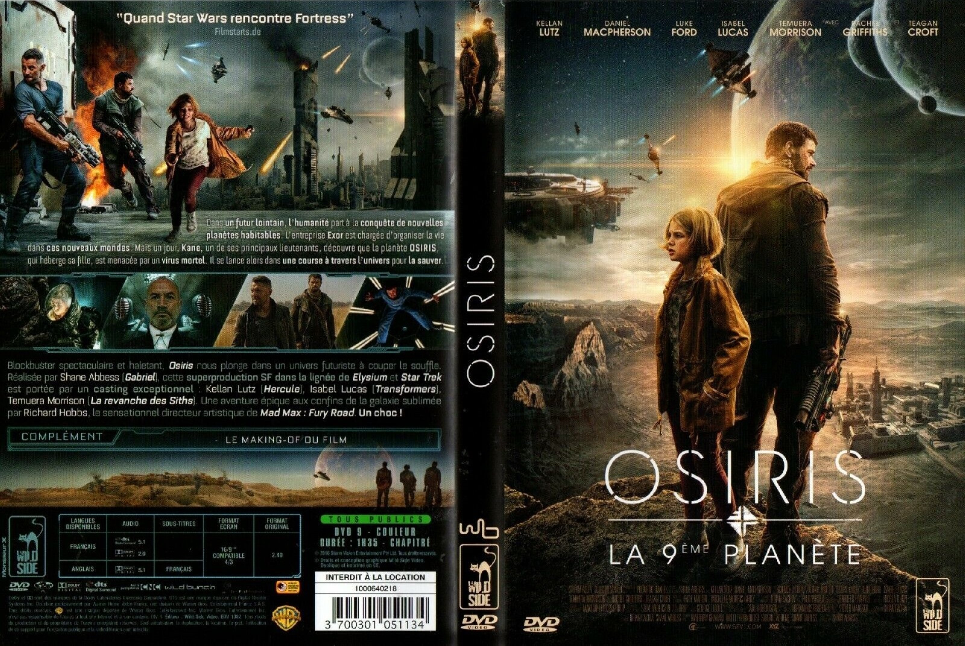 Jaquette DVD Osiris la 9 me plante