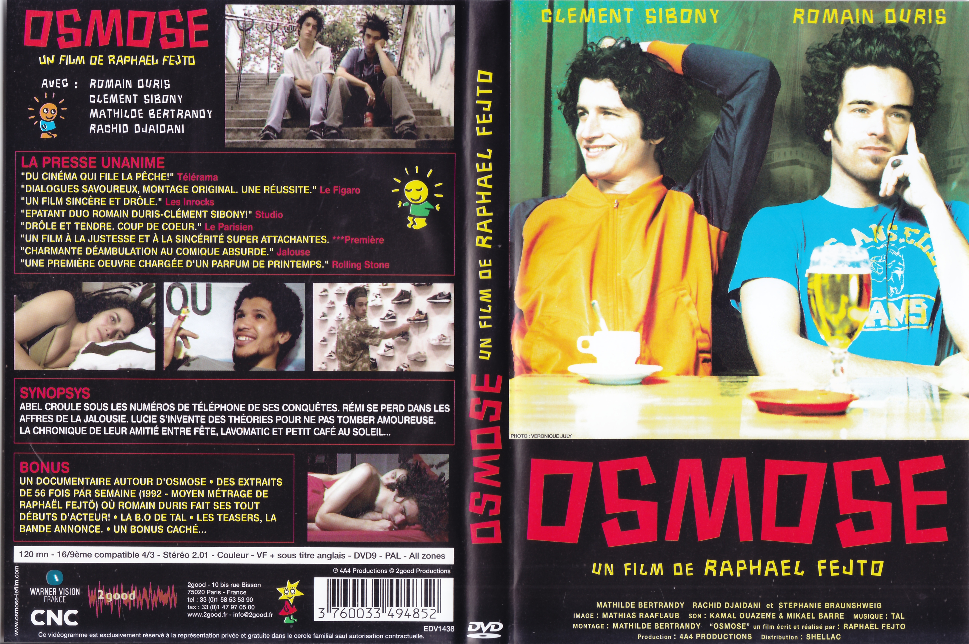 Jaquette DVD Osmose