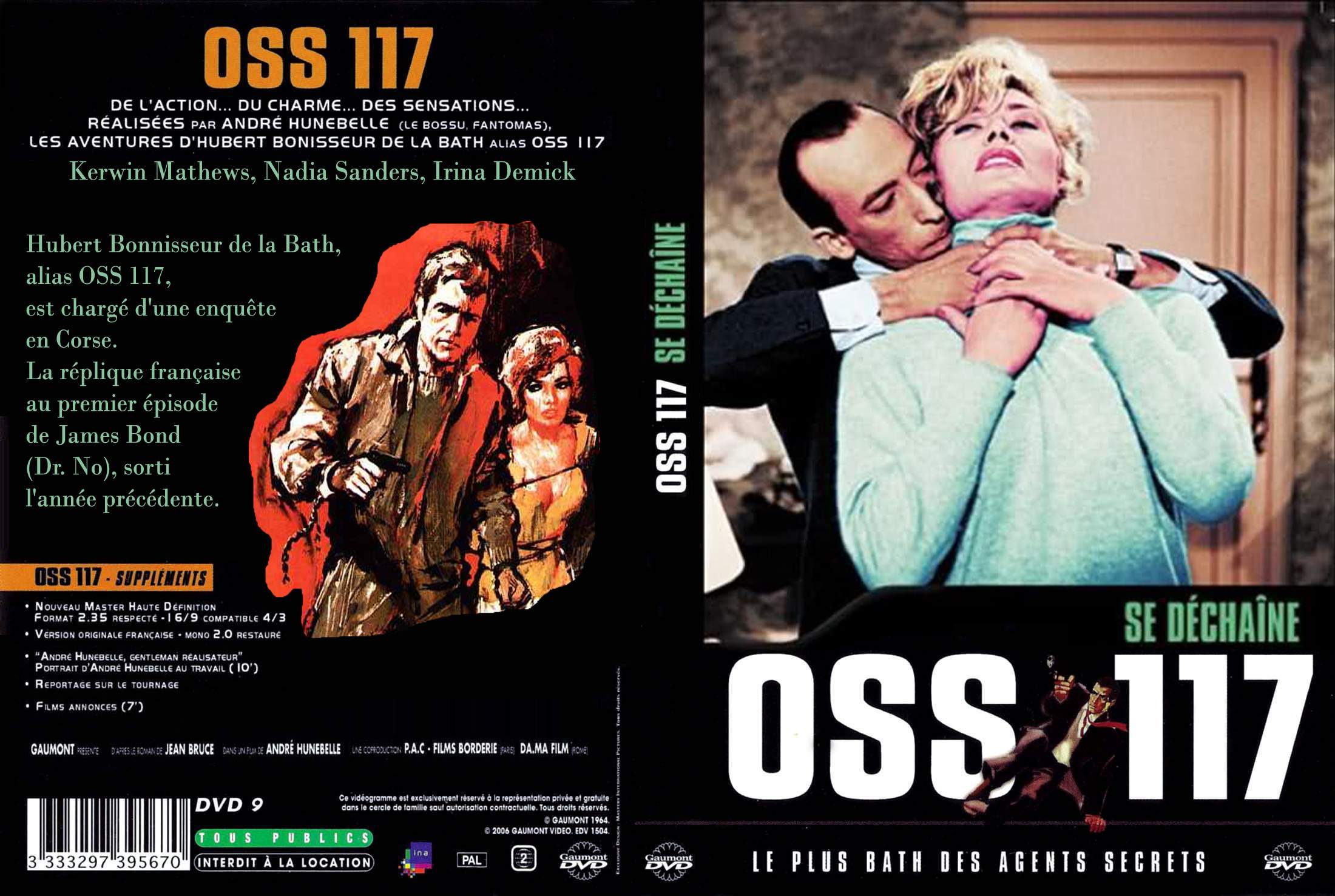 Jaquette DVD Oss 117 se dechaine custom