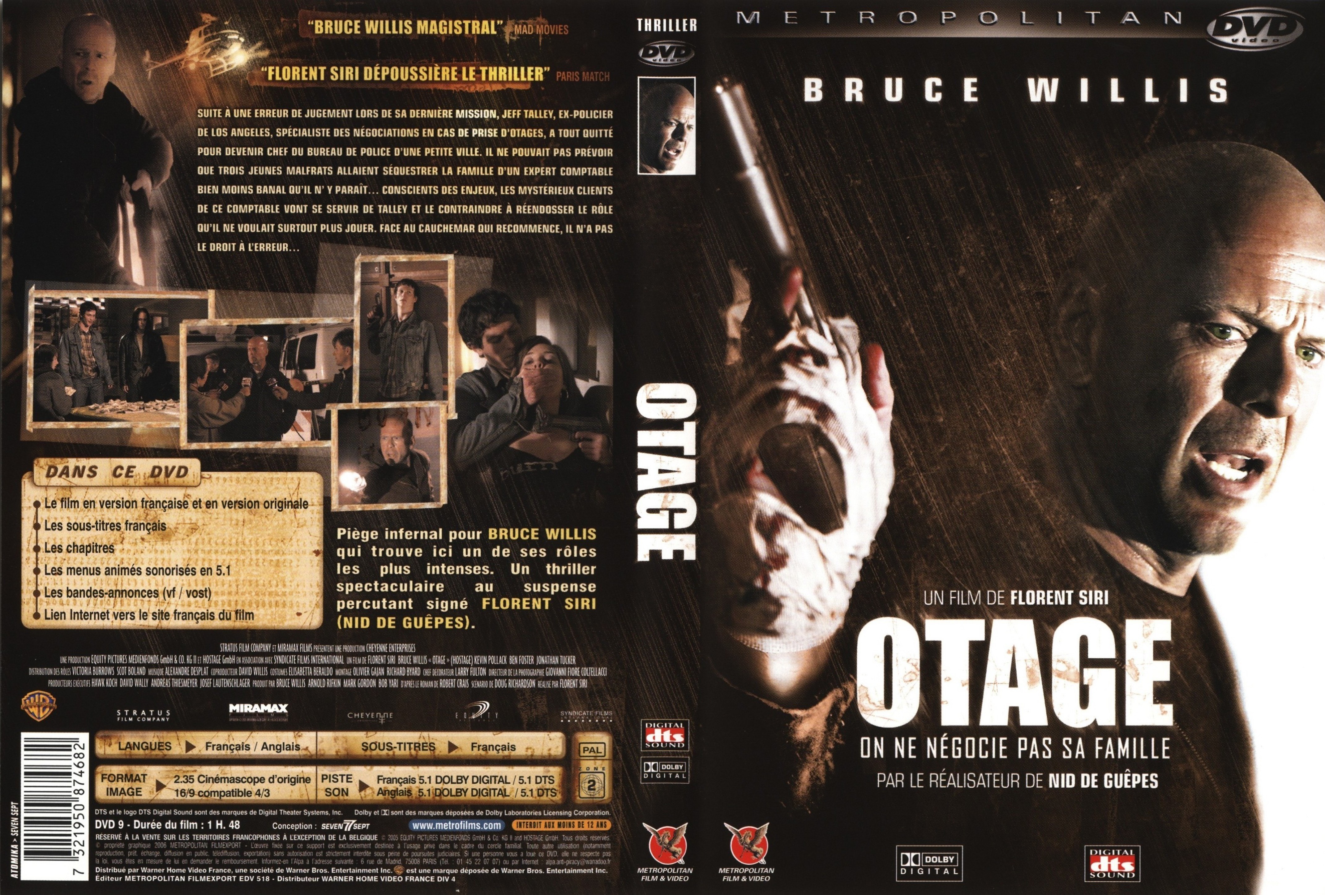 Jaquette DVD Otage