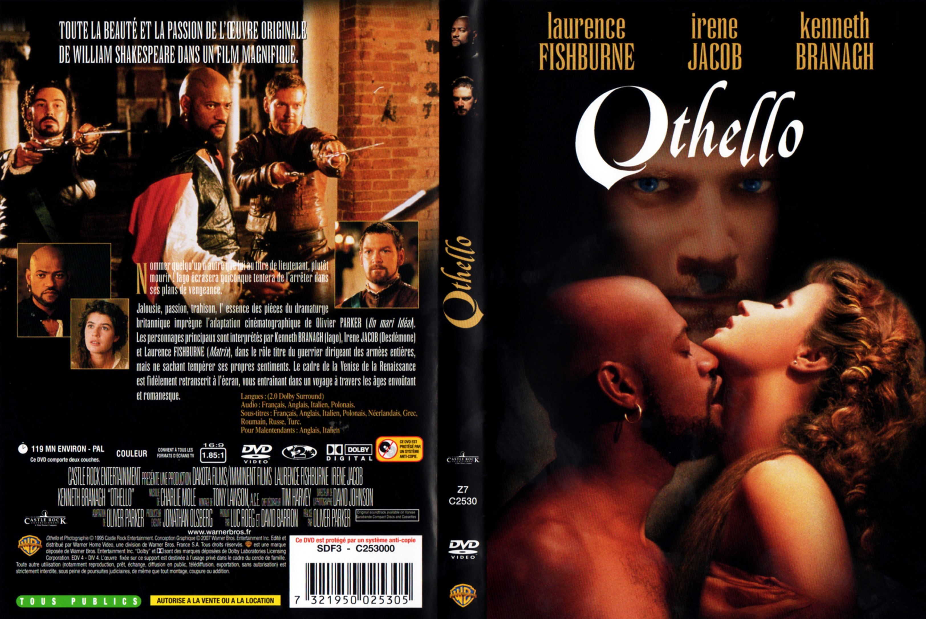 Jaquette DVD Othello (1995)