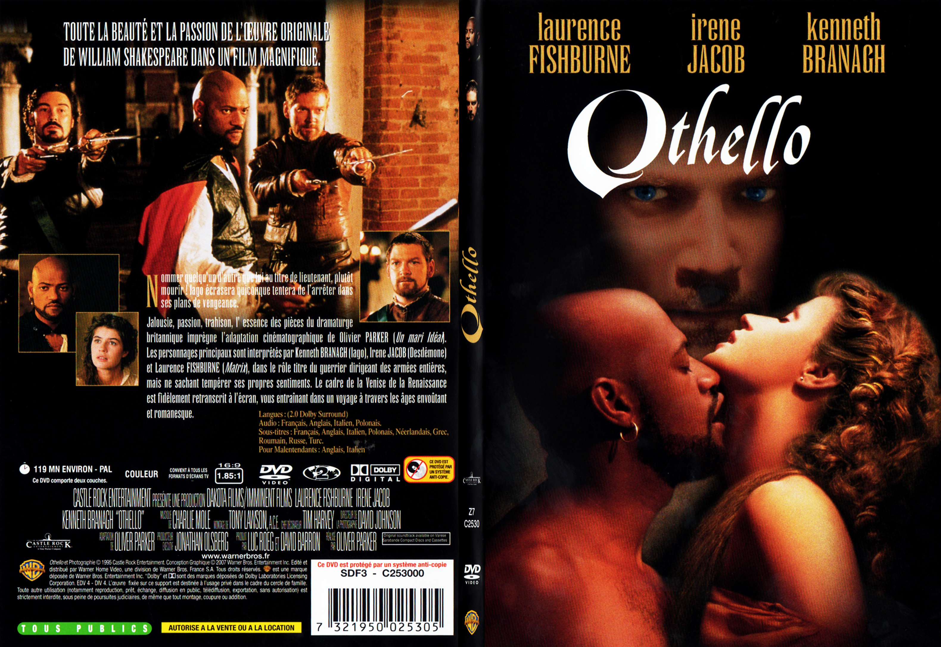 Jaquette DVD Othello (1995) - SLIM