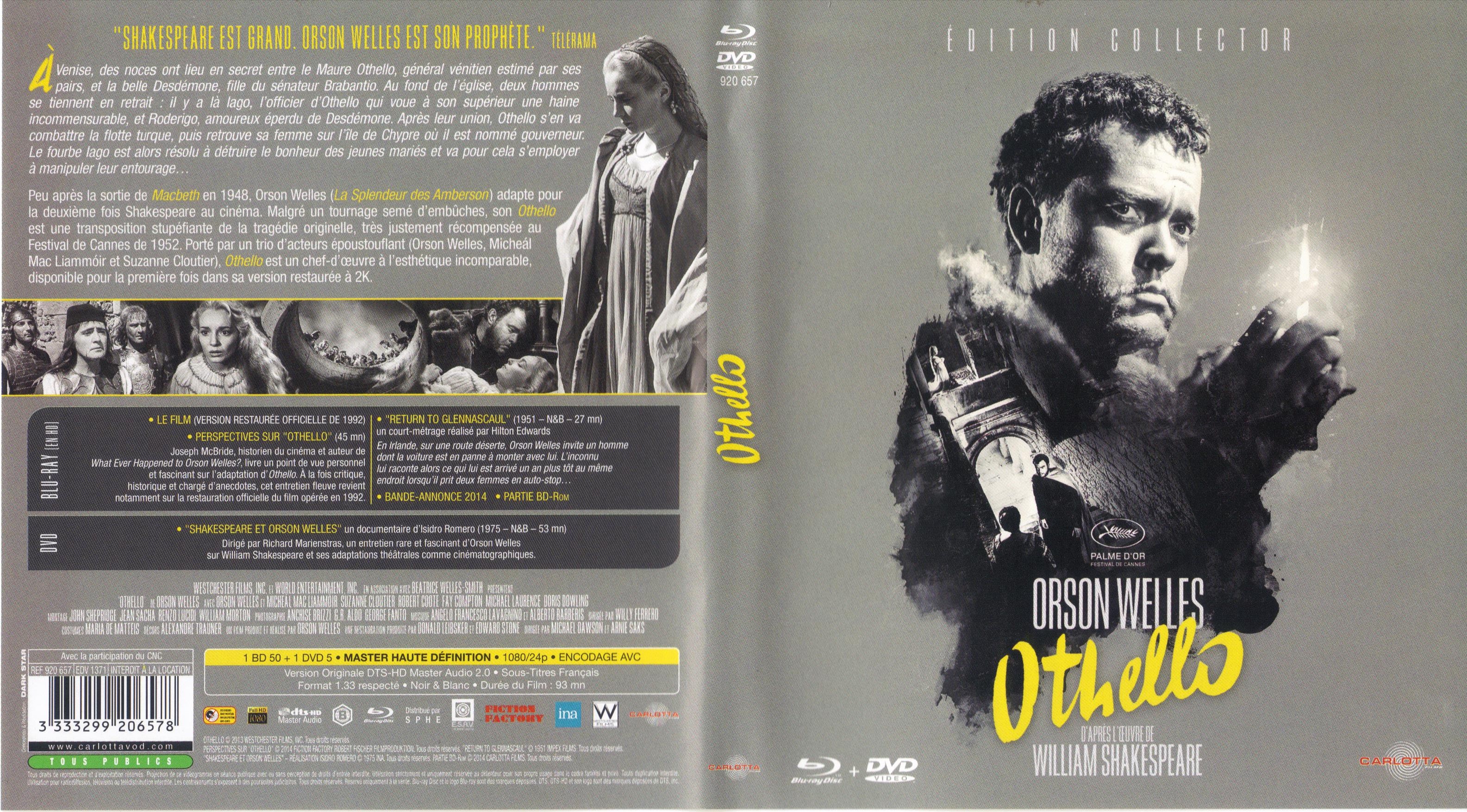 Jaquette DVD Othello (BLU-RAY)