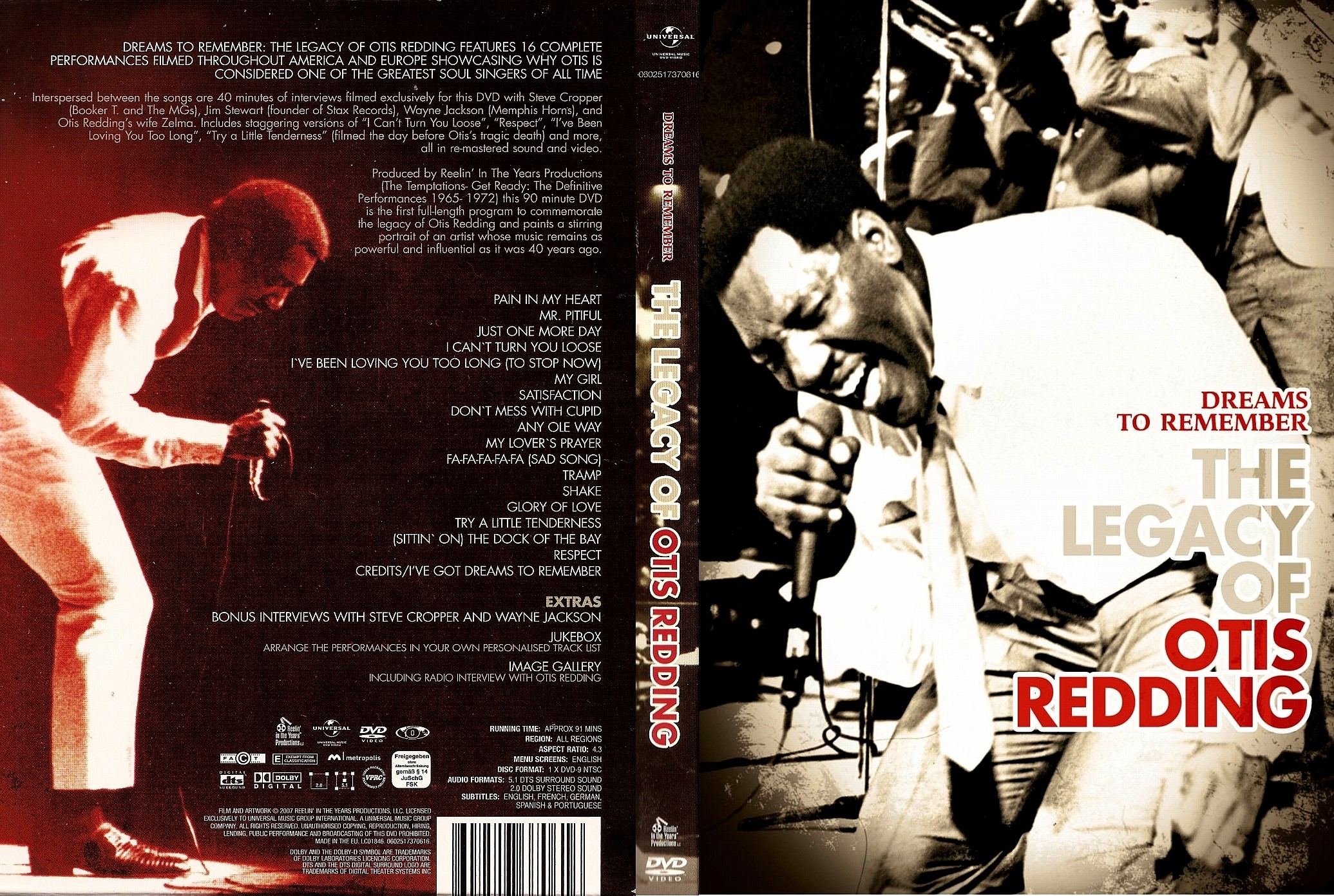 Jaquette DVD Otis Redding - The Legacy