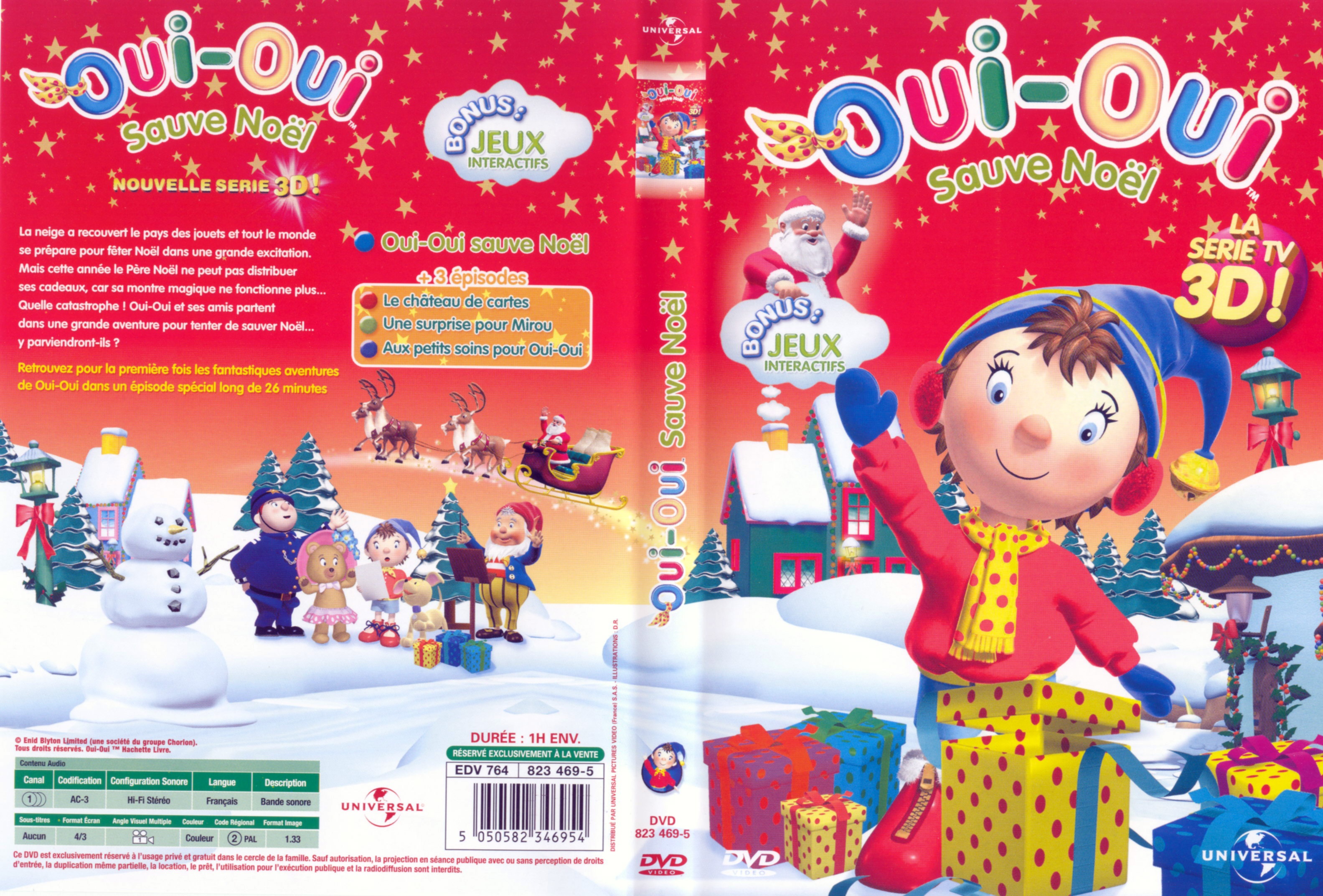 Jaquette DVD Oui-Oui Sauve Noel