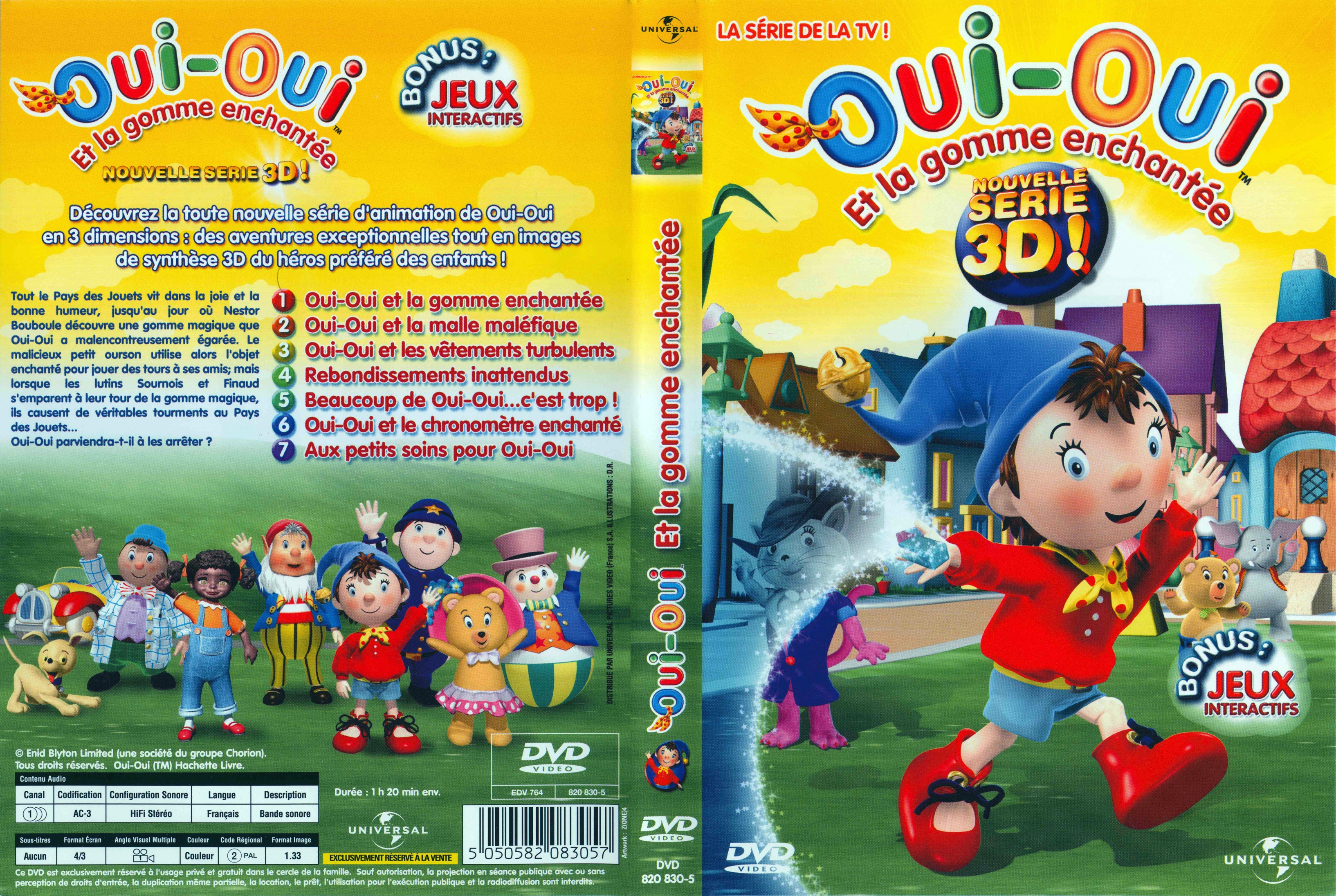 Jaquette DVD Oui-Oui et la gomme enchante