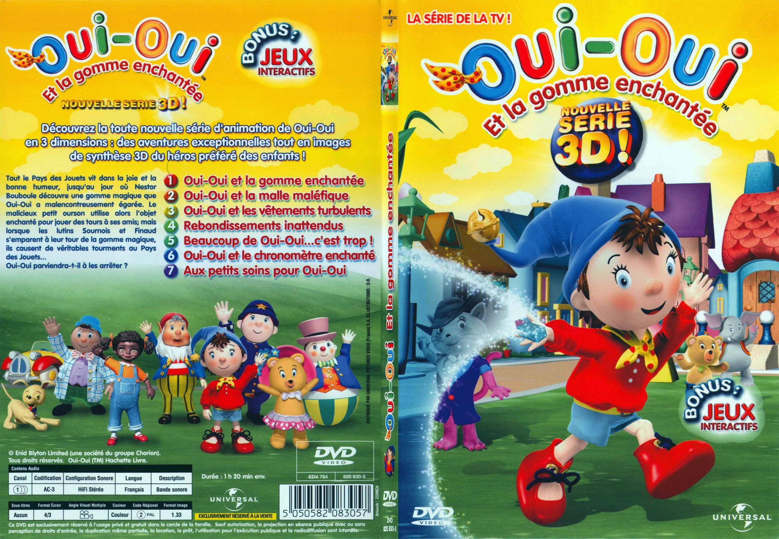 Jaquette DVD Oui-Oui et la gomme enchantee - SLIM