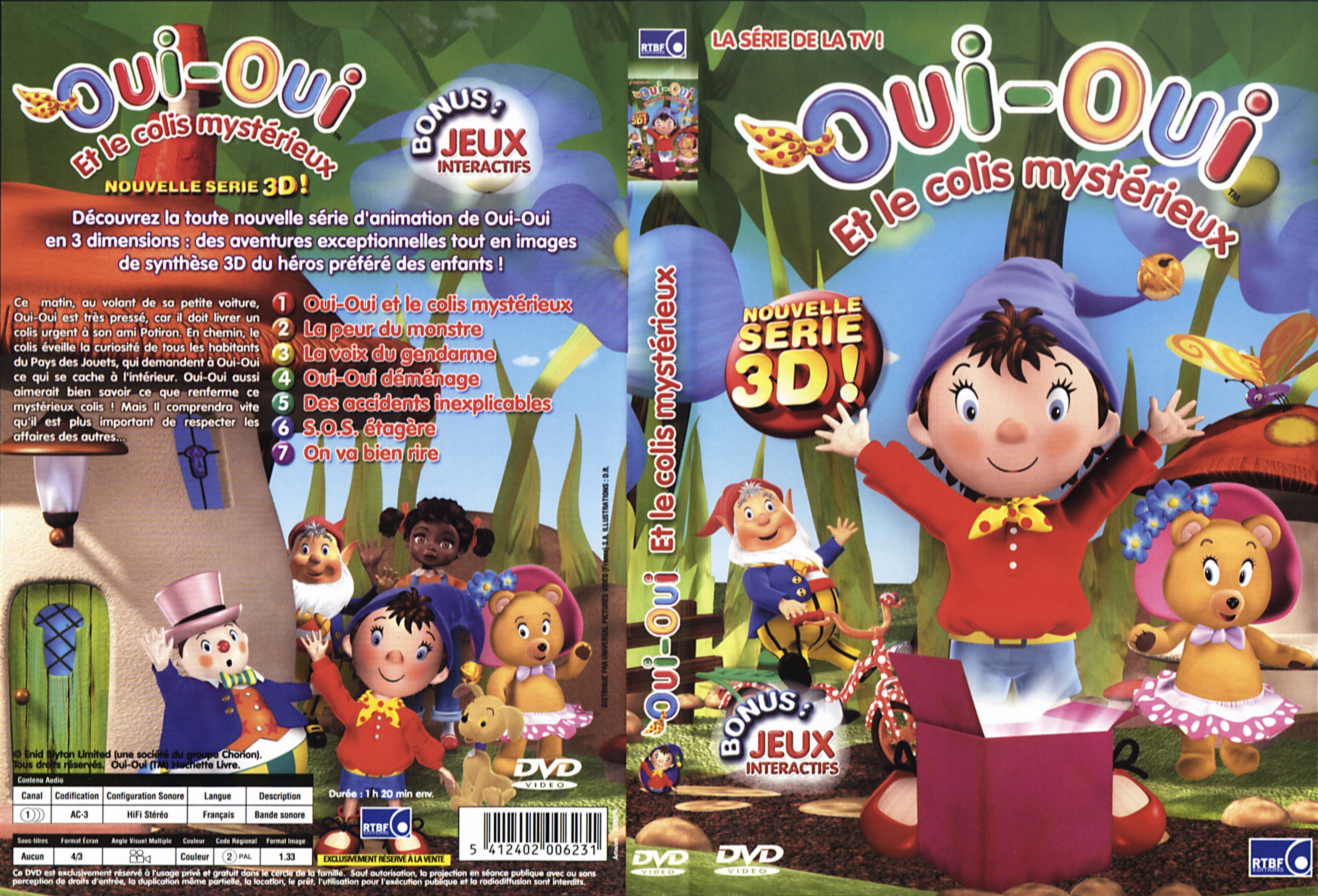 Jaquette DVD Oui-Oui et le colis mystrieux