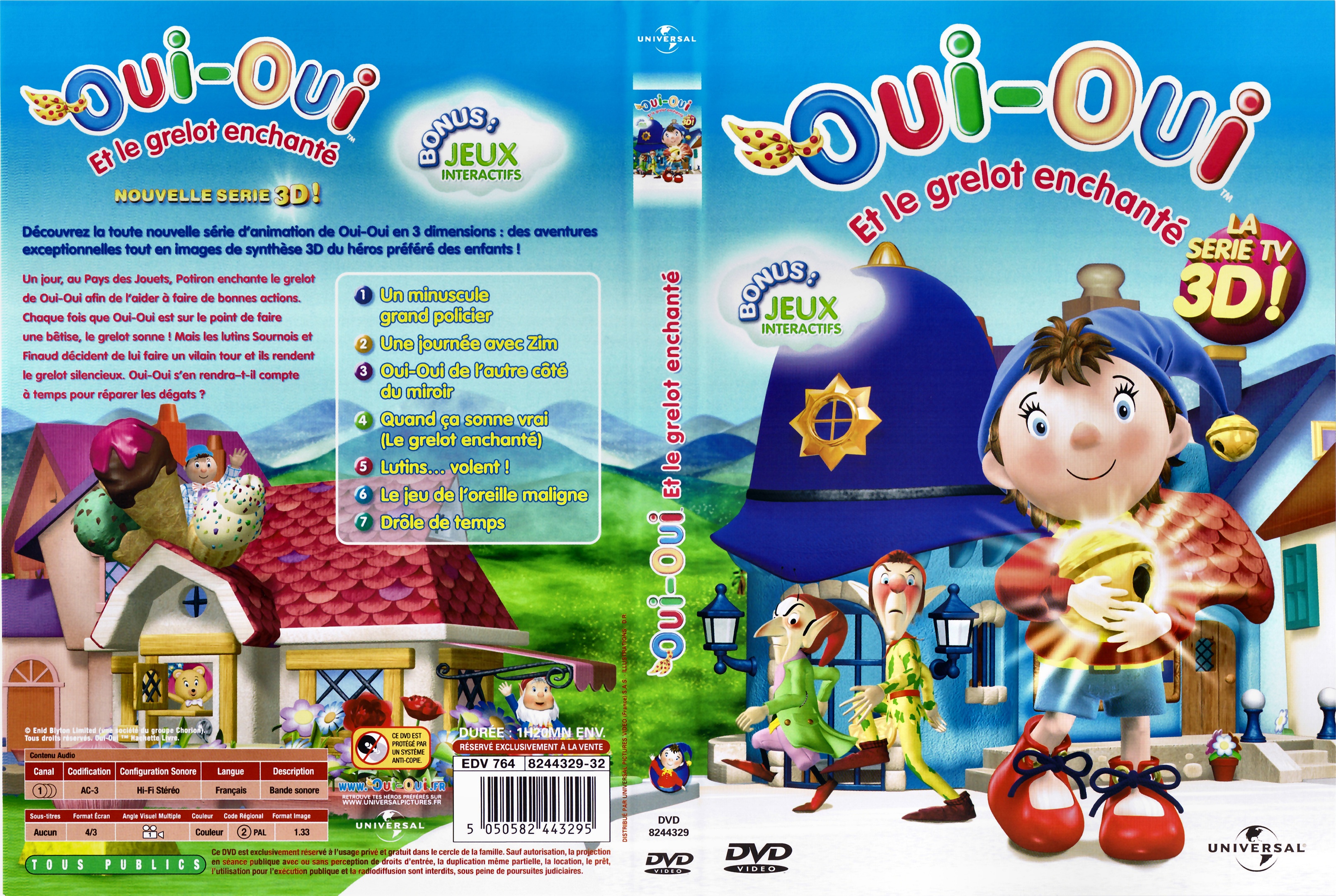 Jaquette DVD Oui-Oui et le grelot enchant