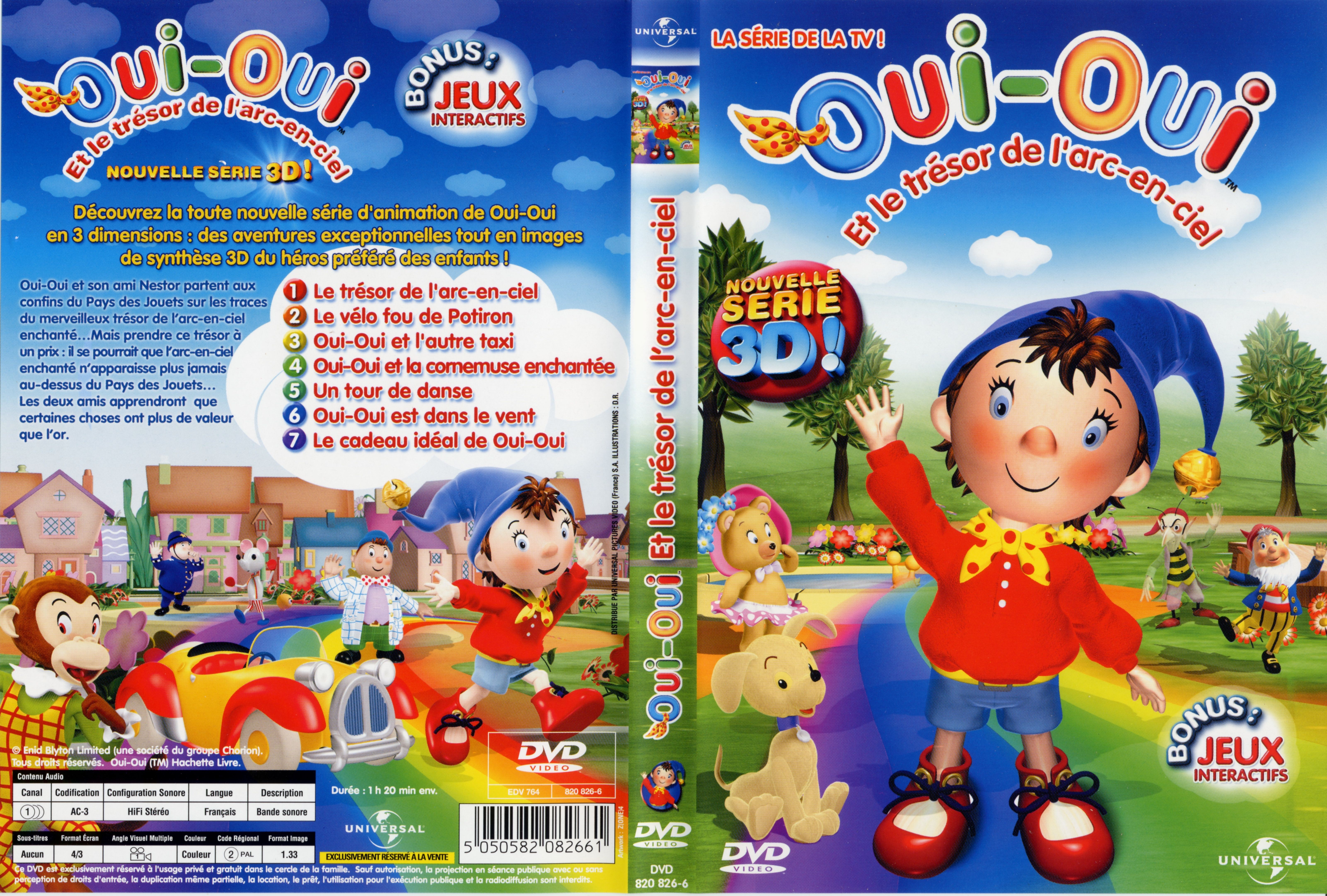 Jaquette DVD Oui-Oui et le trsor de l