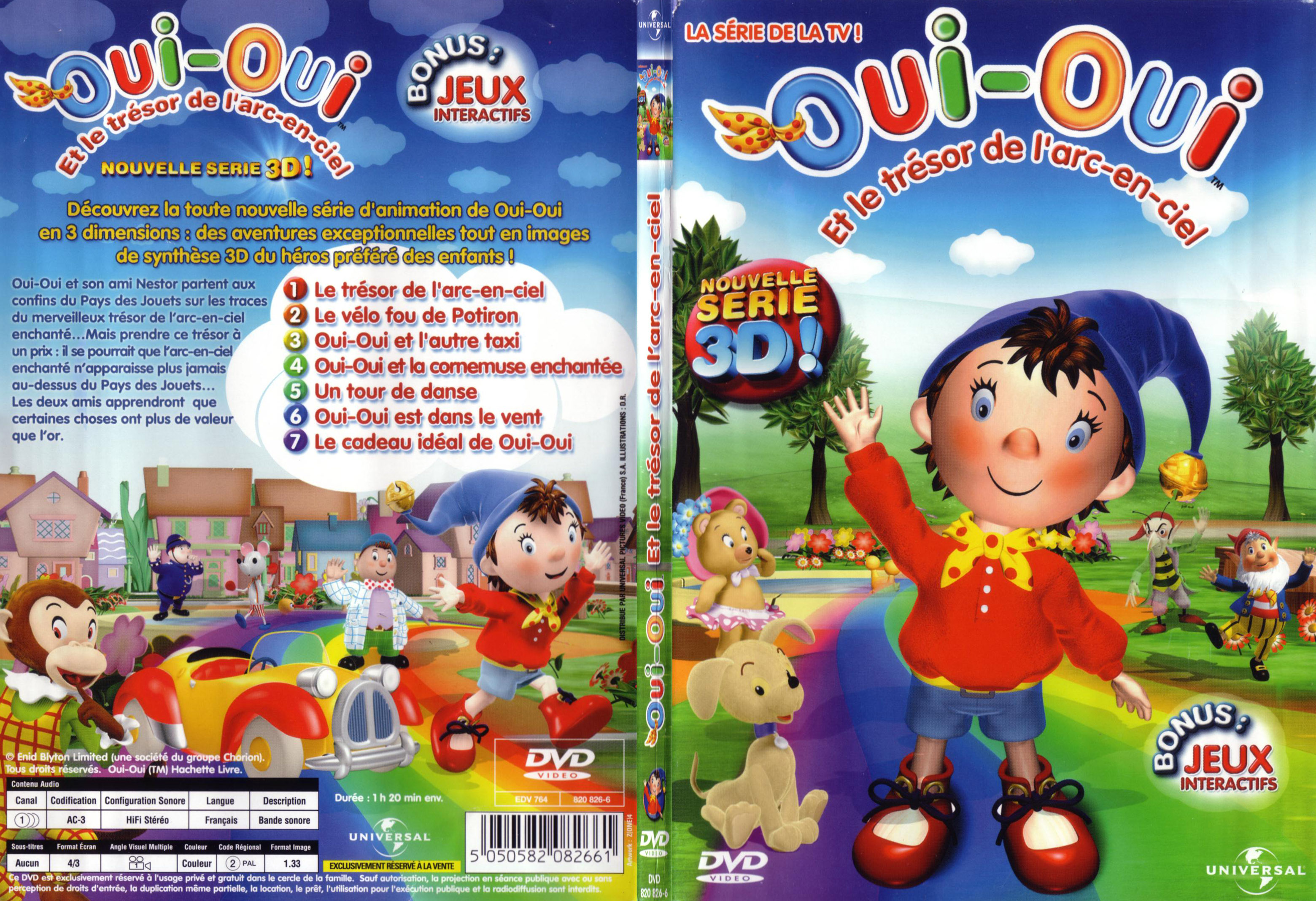 Jaquette DVD Oui Oui et le trsor de l