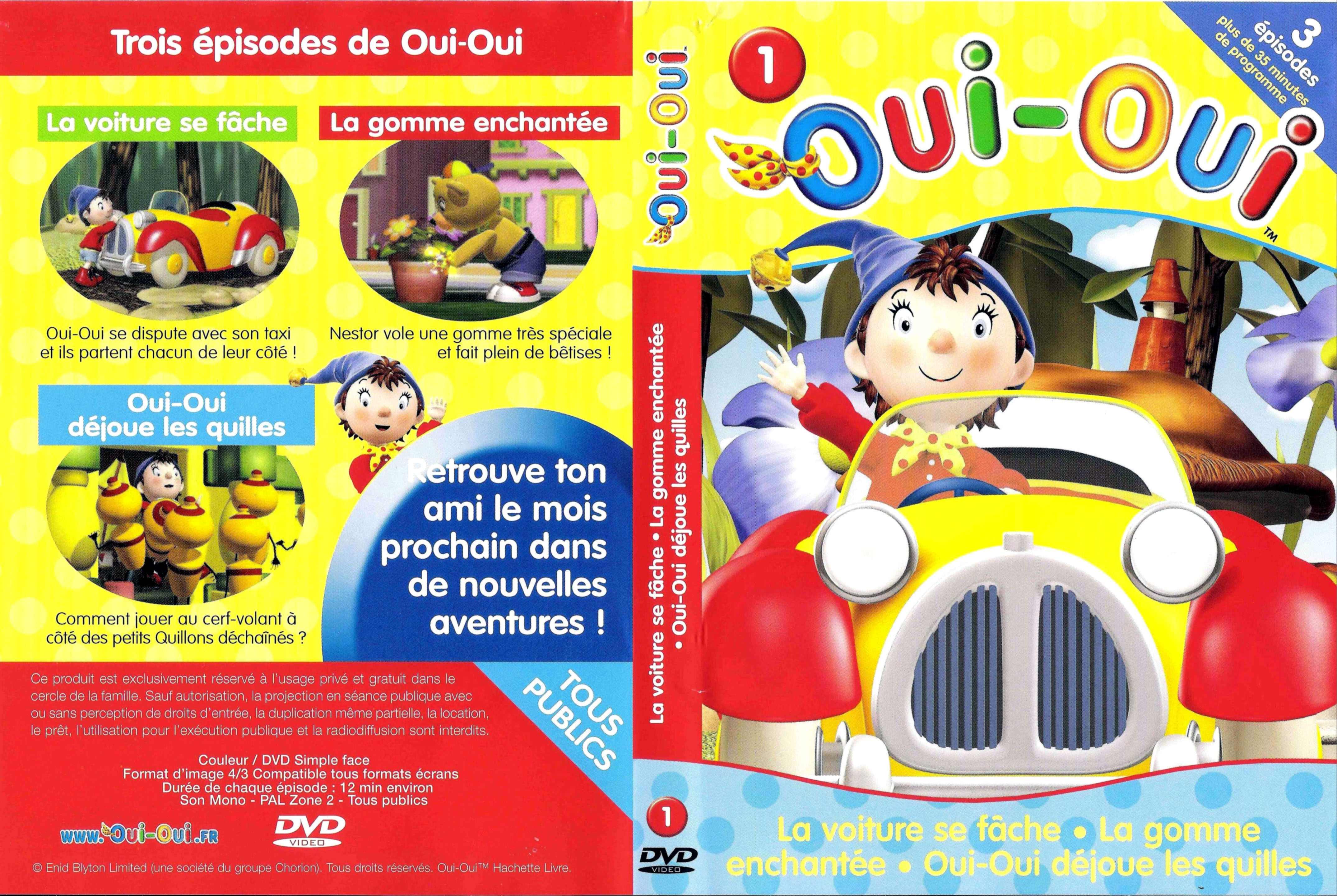 Jaquette DVD Oui-Oui vol 01