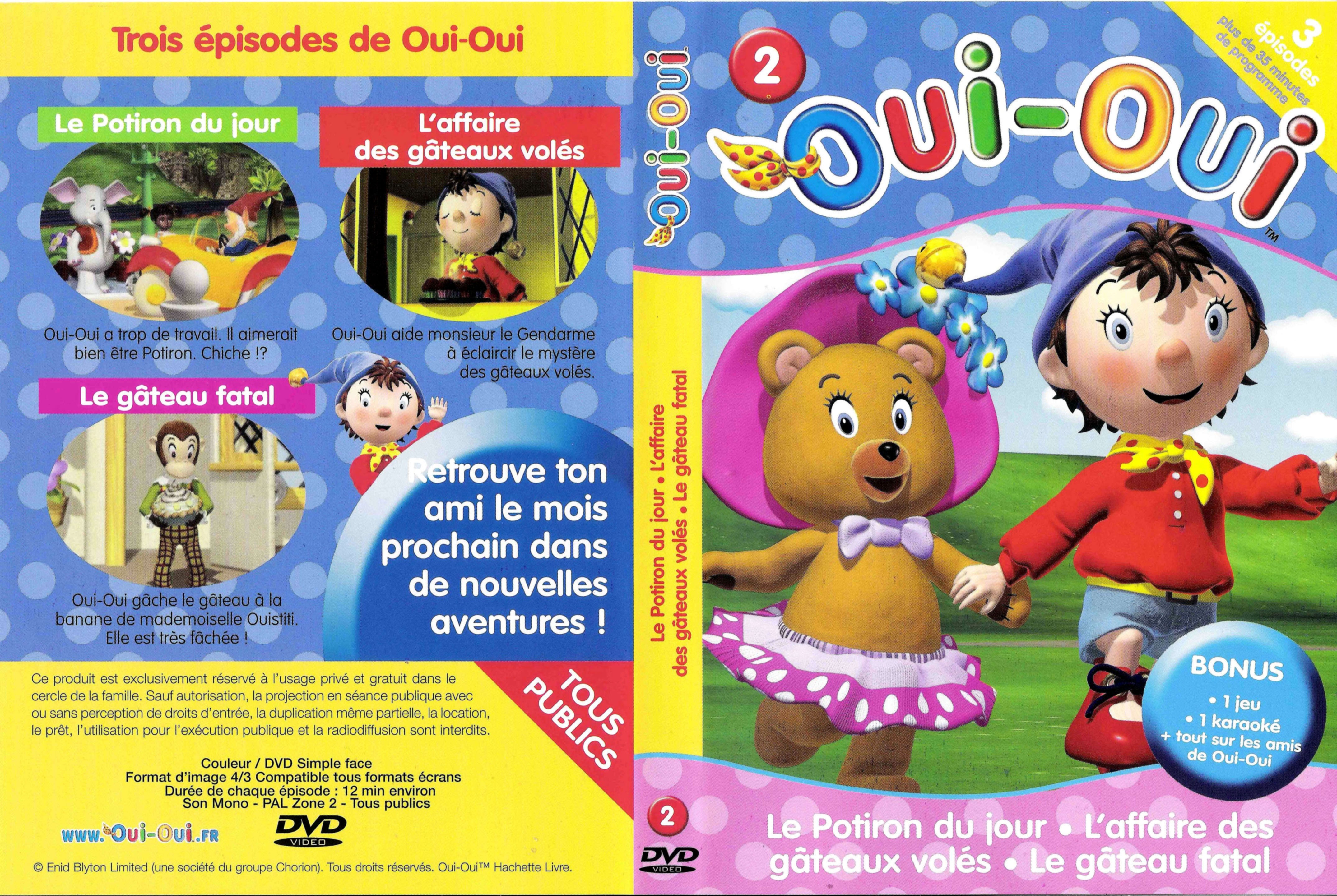 Jaquette DVD Oui-Oui vol 02