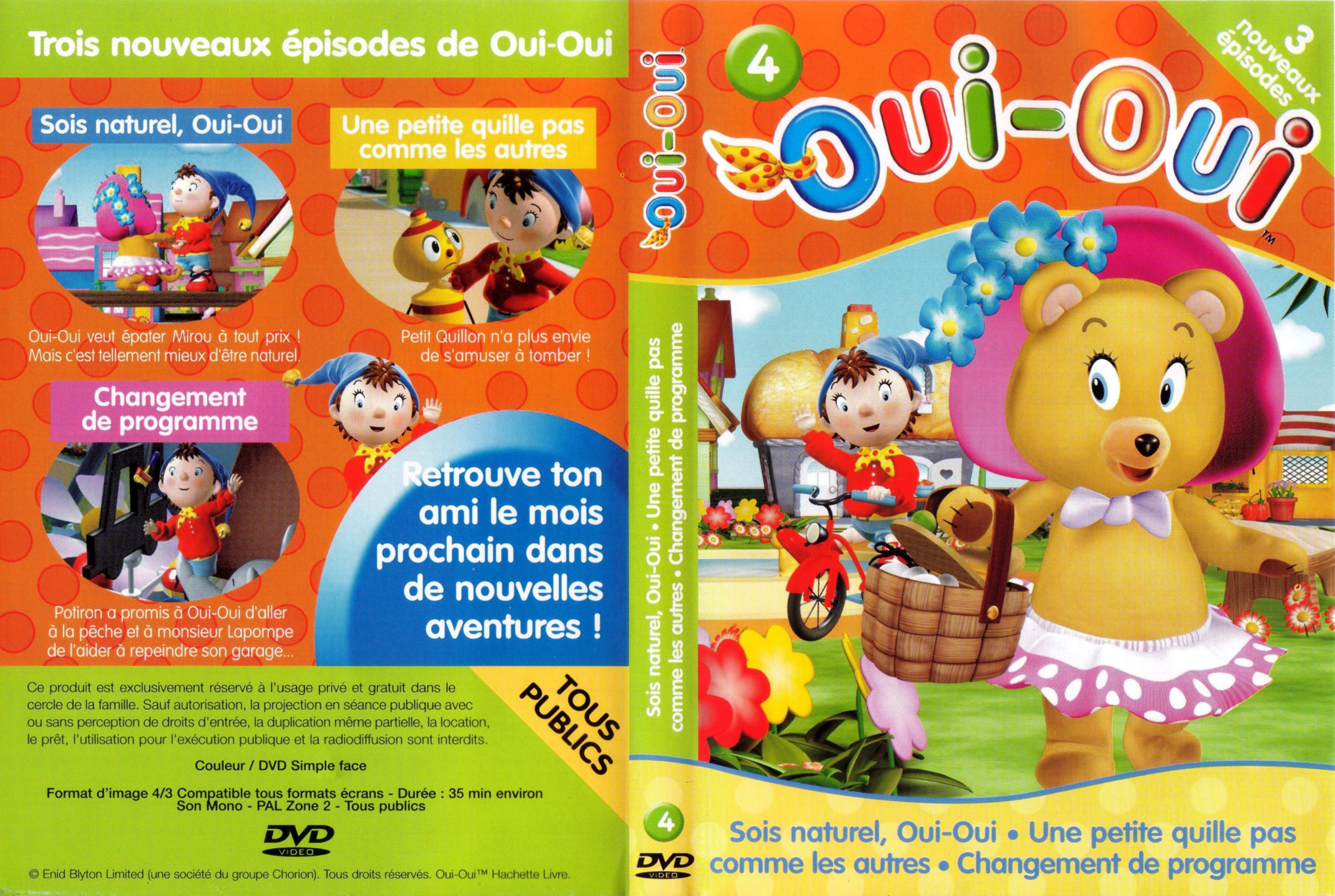 Jaquette DVD Oui-Oui vol 04