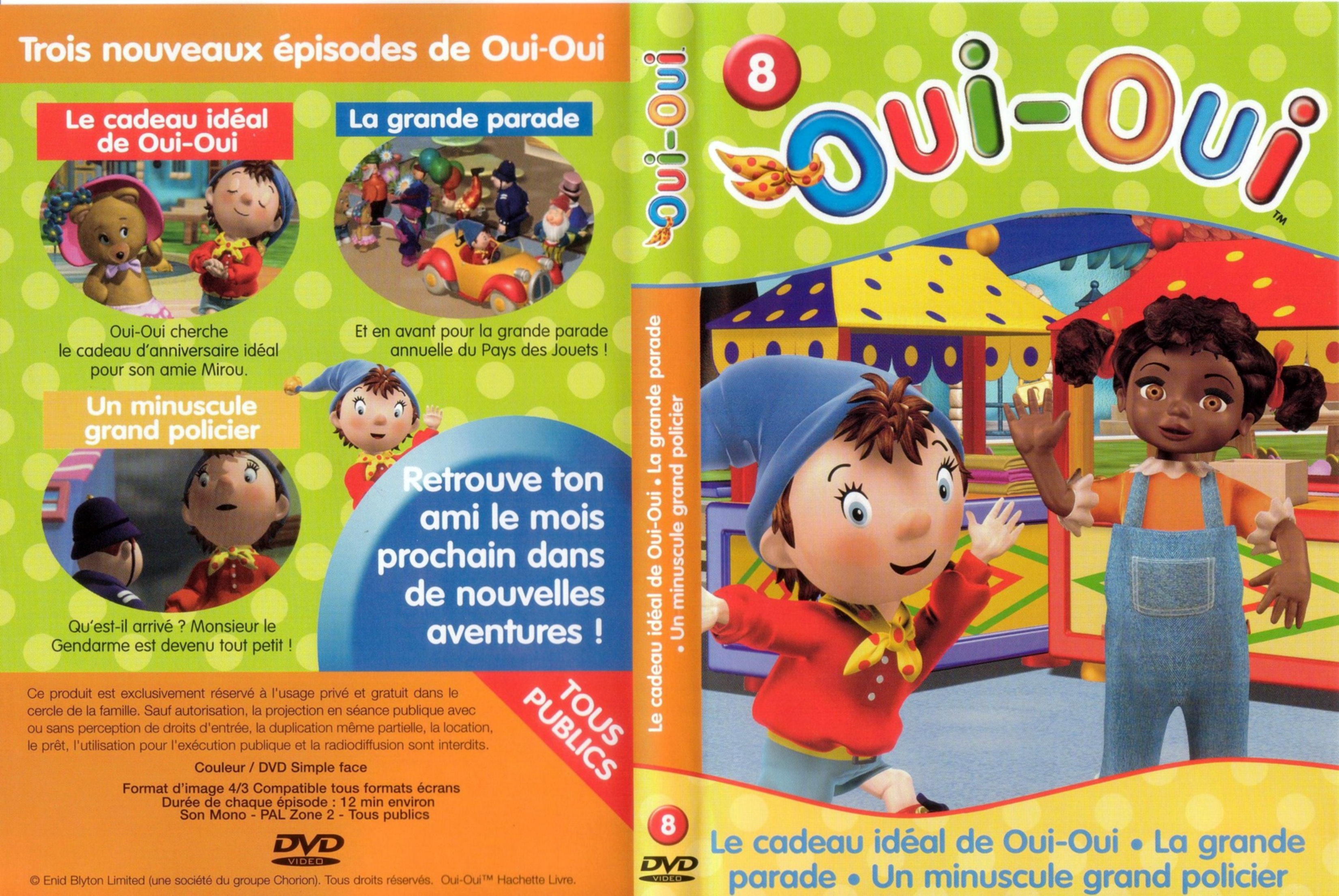 Jaquette DVD Oui-Oui vol 08