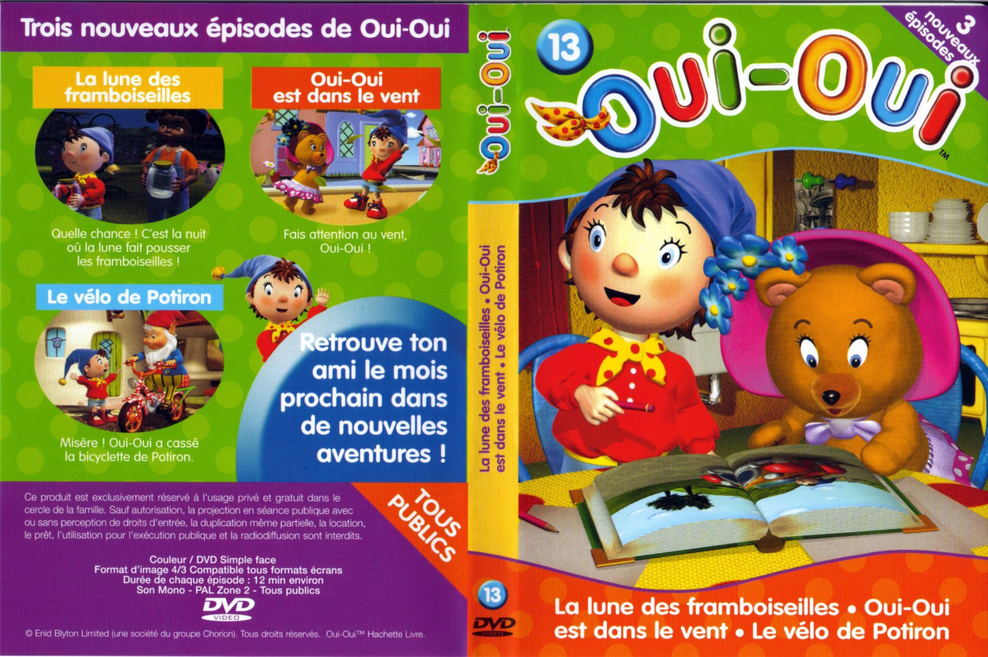 Jaquette DVD Oui-Oui vol 13